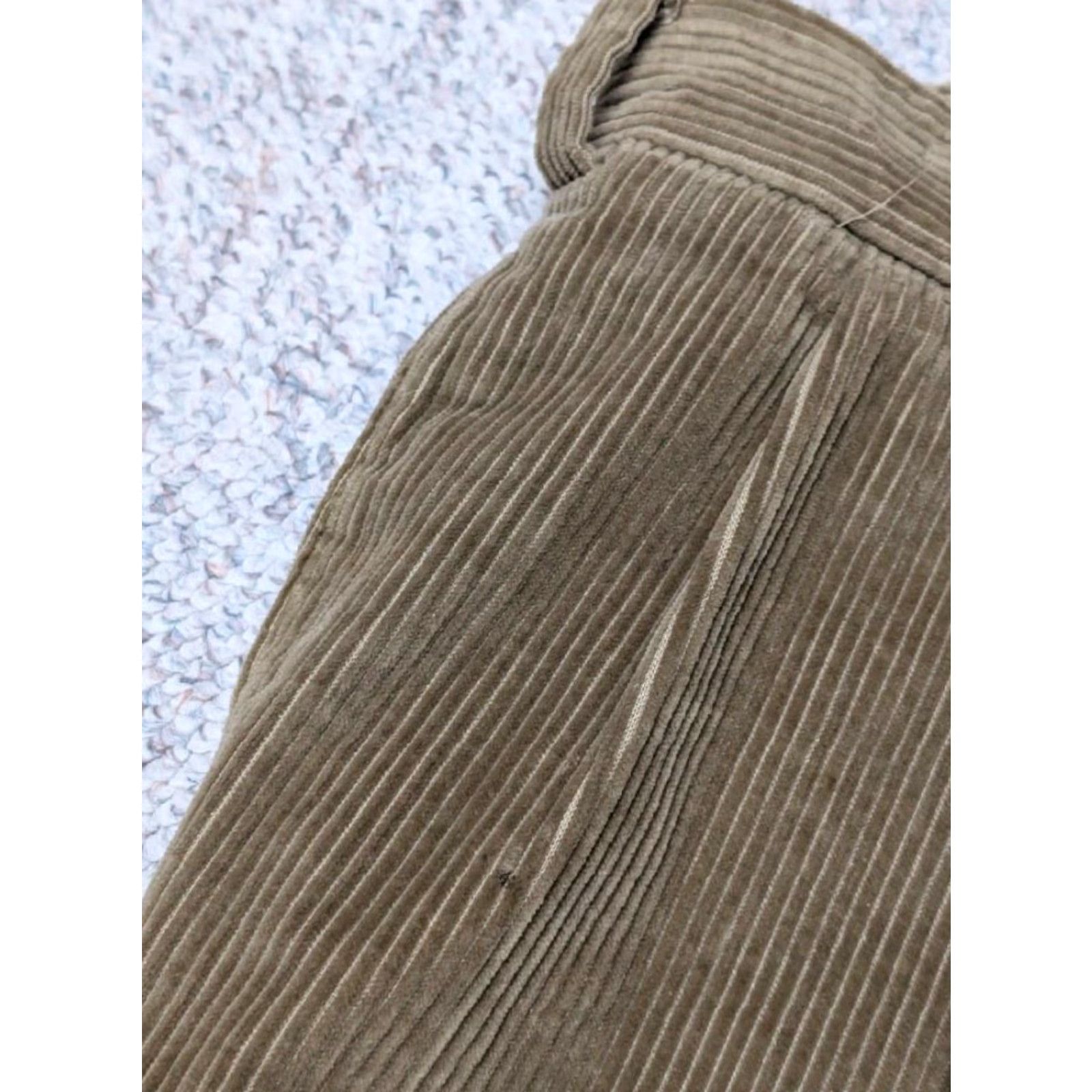 Bills Khakis BILLS KHAKIS USA made thick CORDUROY pants 40x34 pleated Loose Relaxed brown M2P Mens Corduroy Pants 1950's Swing 1940's Size US 40 / EU 56 - 7 Thumbnail