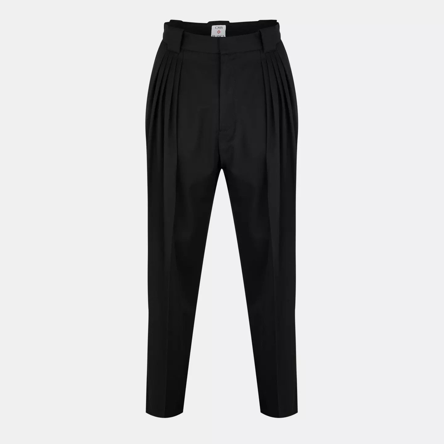 Casablanca o1g2r1mq0426 Pleated Trousers in Black Size US 32 / EU 48 - 1 Thumbnail