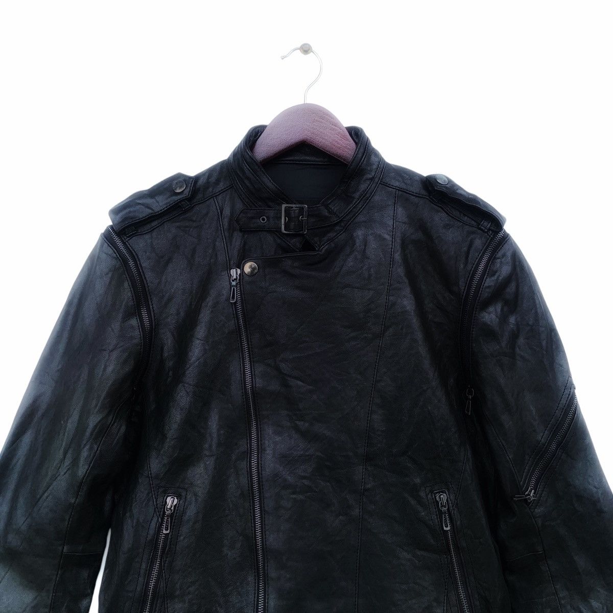 Tete Homme Tete Homme Issey Miyake Motorcycle Jacket Removable Sleeves Size US L / EU 52-54 / 3 - 6 Thumbnail