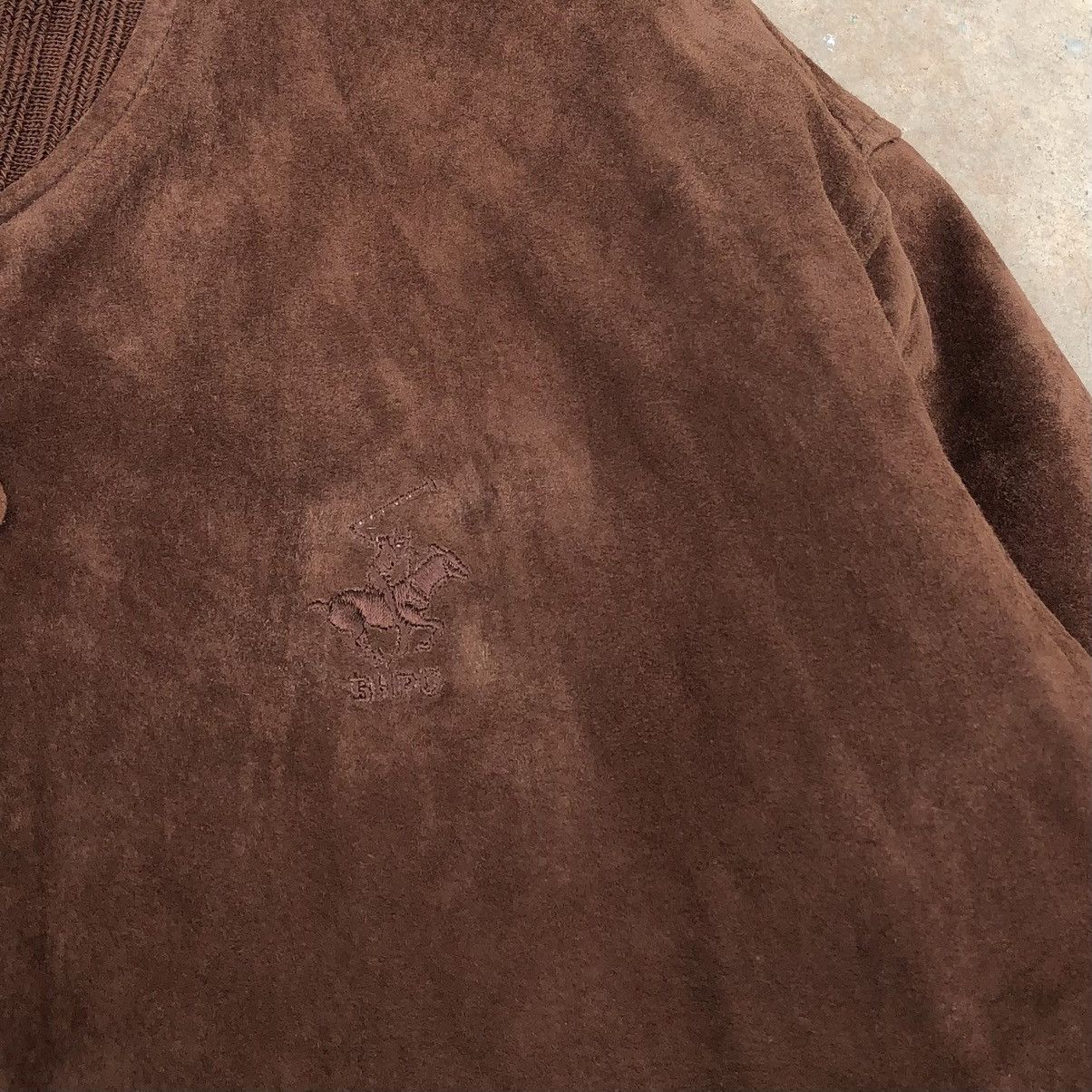 Beverly Hills Polo Club Vintage Beverly Hills Polo Club Suede Leather Bomber Jacket Size US L / EU 52-54 / 3 - 5 Thumbnail