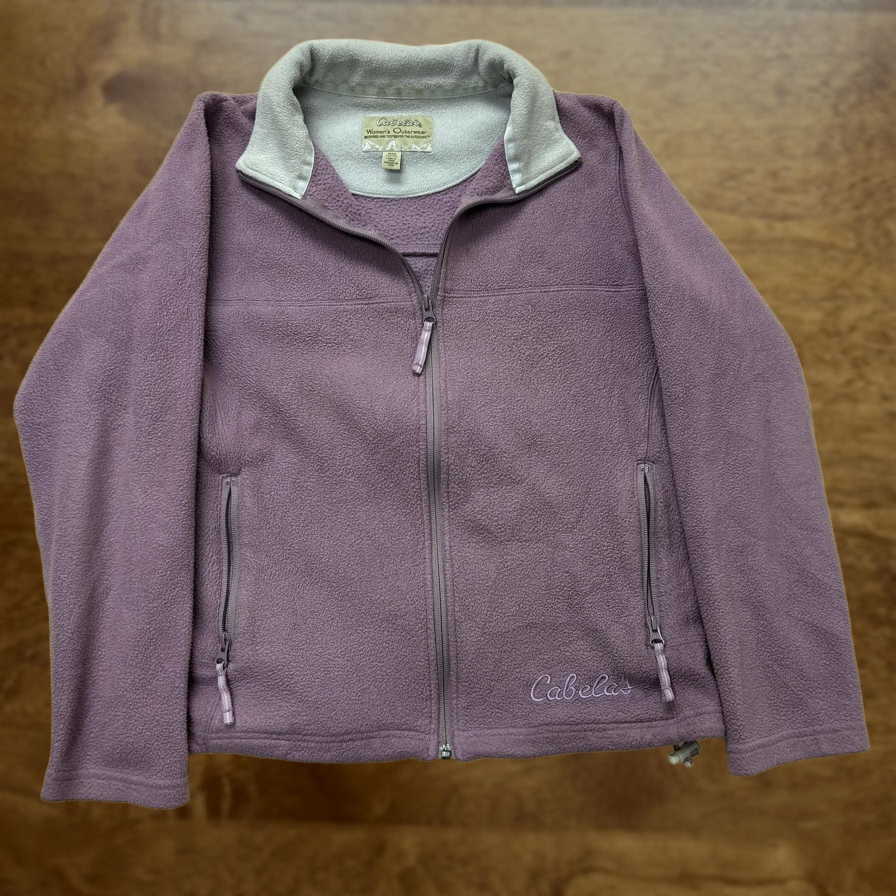 Vintage Cabela's Fleece Jacket Womens Medium Purple Full Zip Pockets Outdoor Casual Size M / US 6-8 / IT 42-44 - 1 Thumbnail