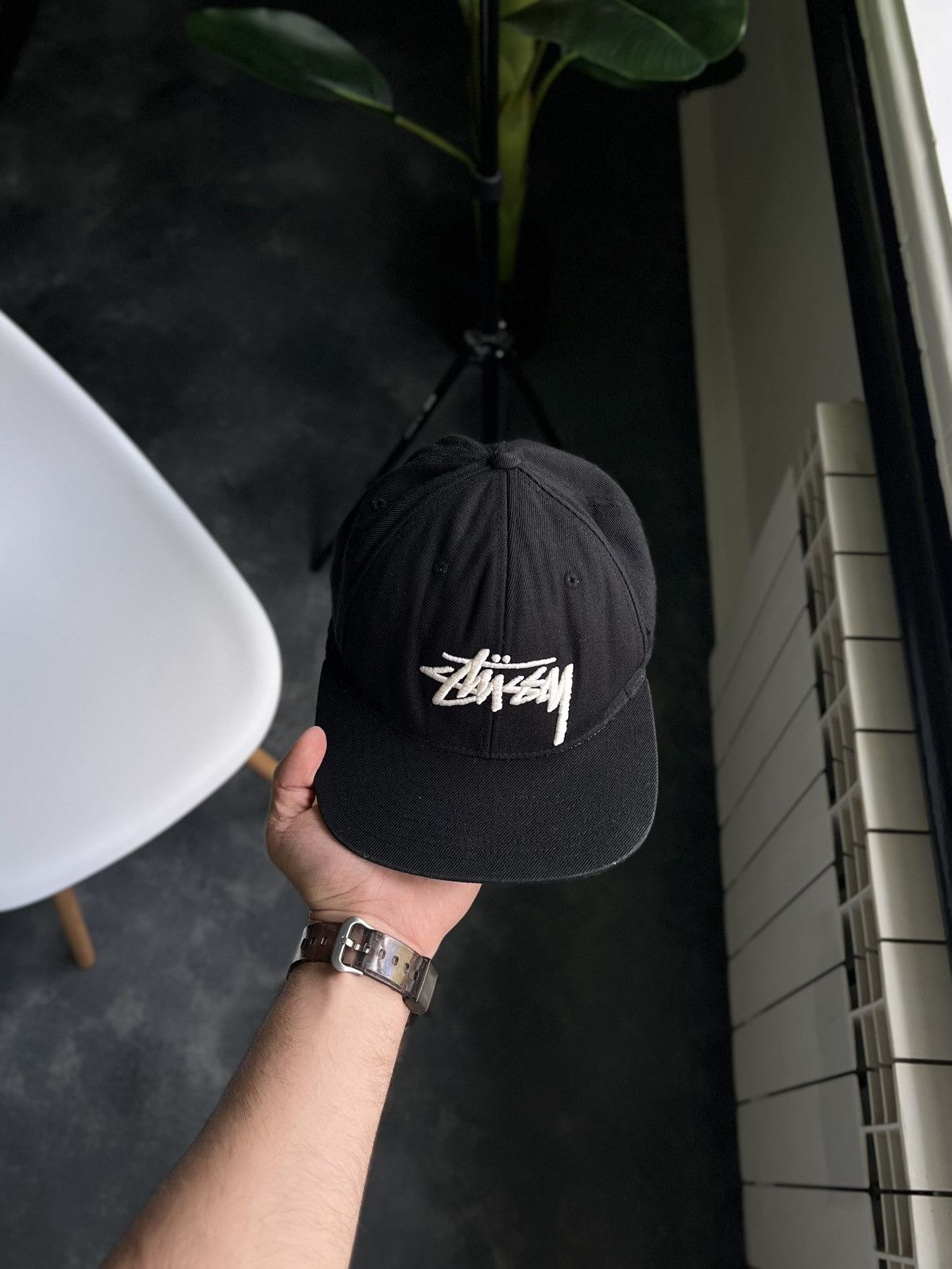 Stussy × Vintage Vintage Stussy Snapback Cap Men’s Trucker Hat Big Logo Y2K Size ONE SIZE - 4 Thumbnail