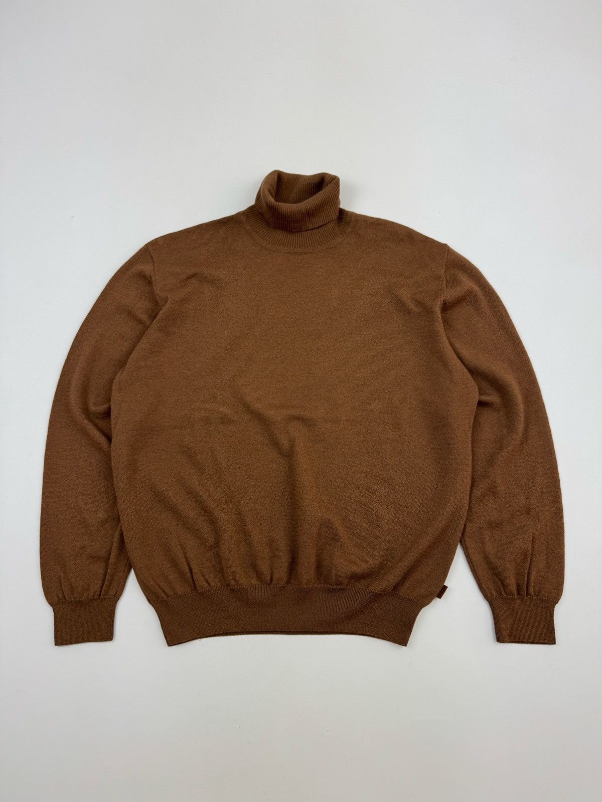 FALKE Falke Wool Turtle Neck Brown Sweater Size US XL / EU 56 / 4 - 1 Thumbnail