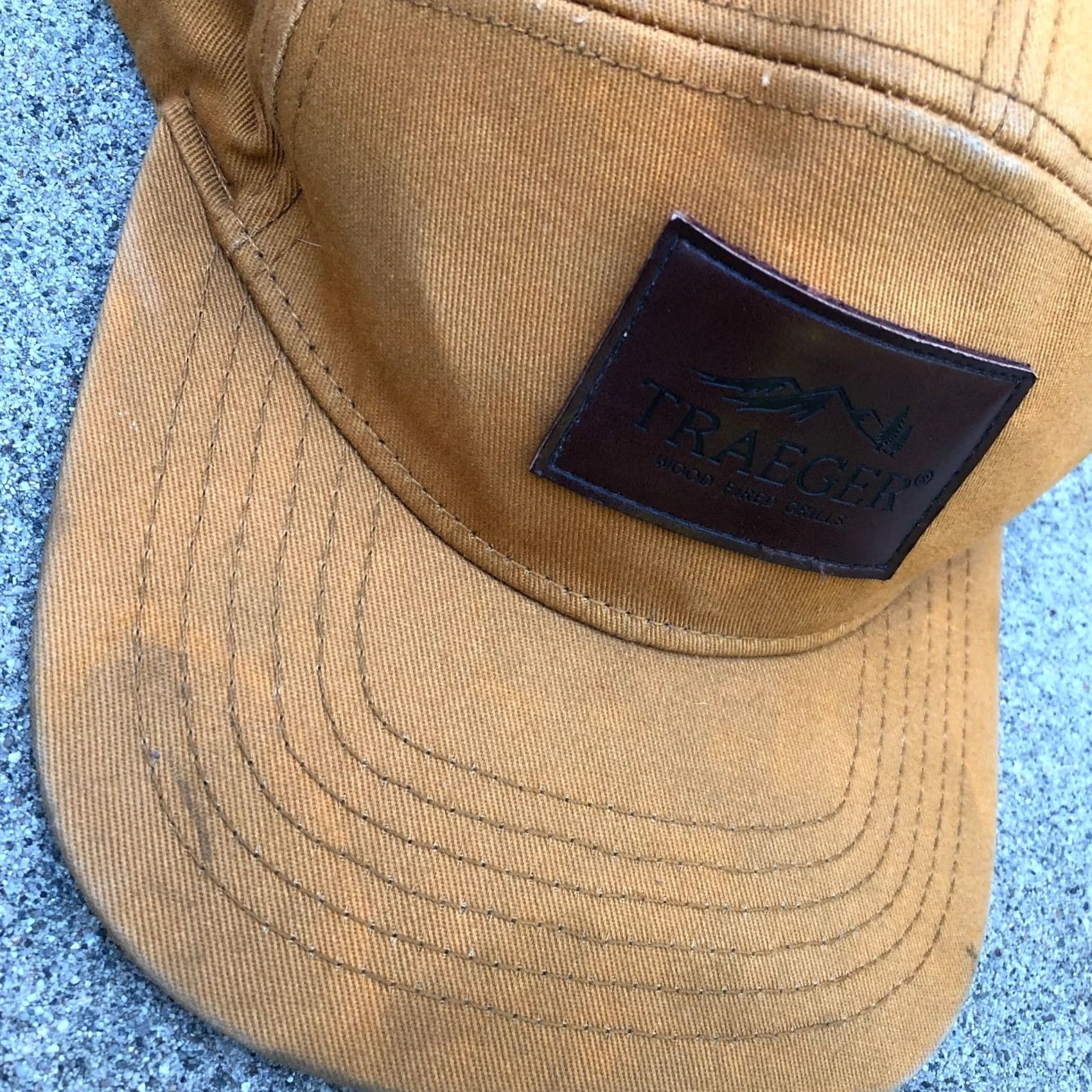 Crown Cap VINTAGE Traeger Wood Fired Grills 5 Panel Hat Men's Snapback One Size Brown Cap Size ONE SIZE - 8 Thumbnail