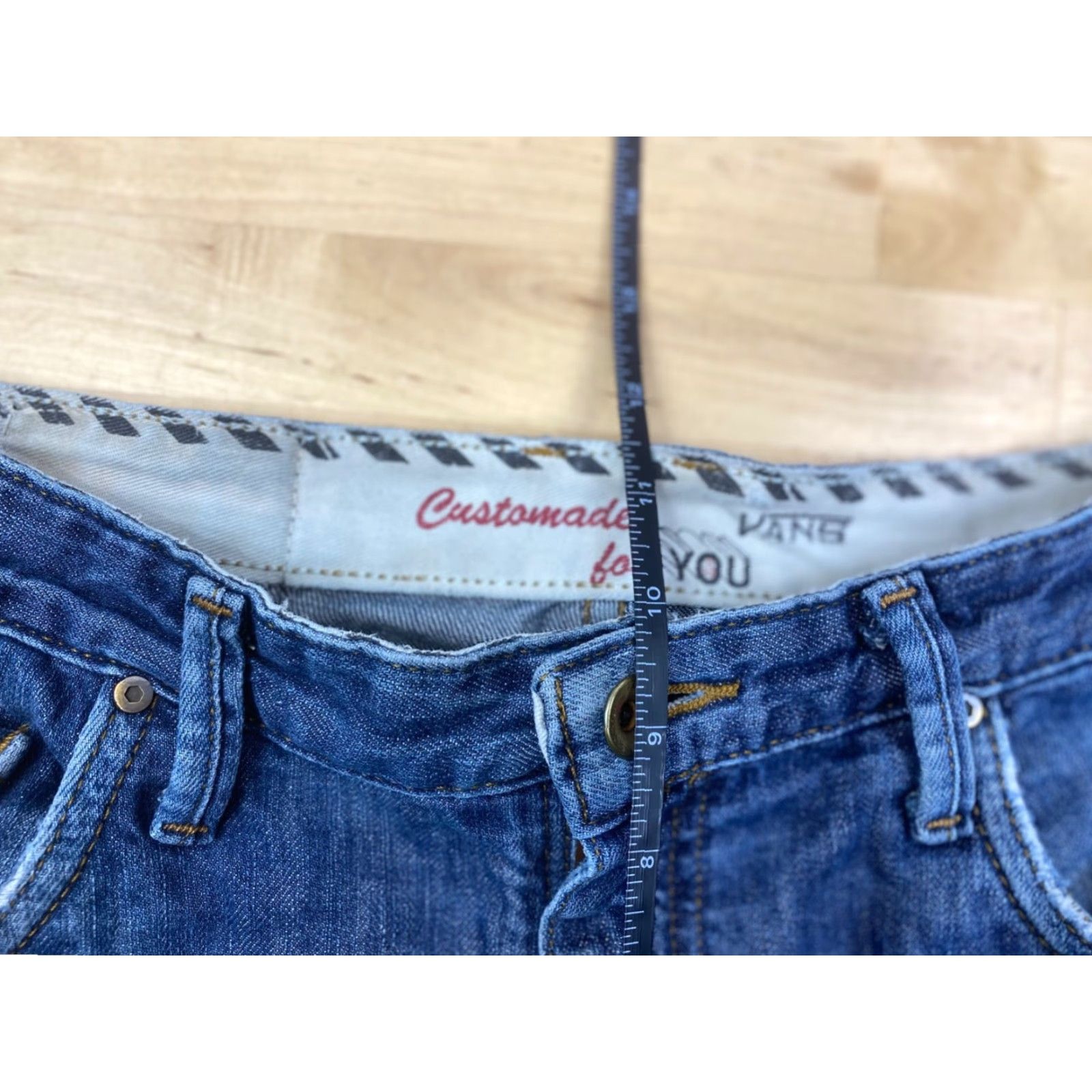 Vans Vans Jeans Mens 32x29 Blue Distressed 80s 90s Grunge Skateboard Casual Straight Jeans Distressed #8282 Size US 32 / EU 48 - 6 Thumbnail