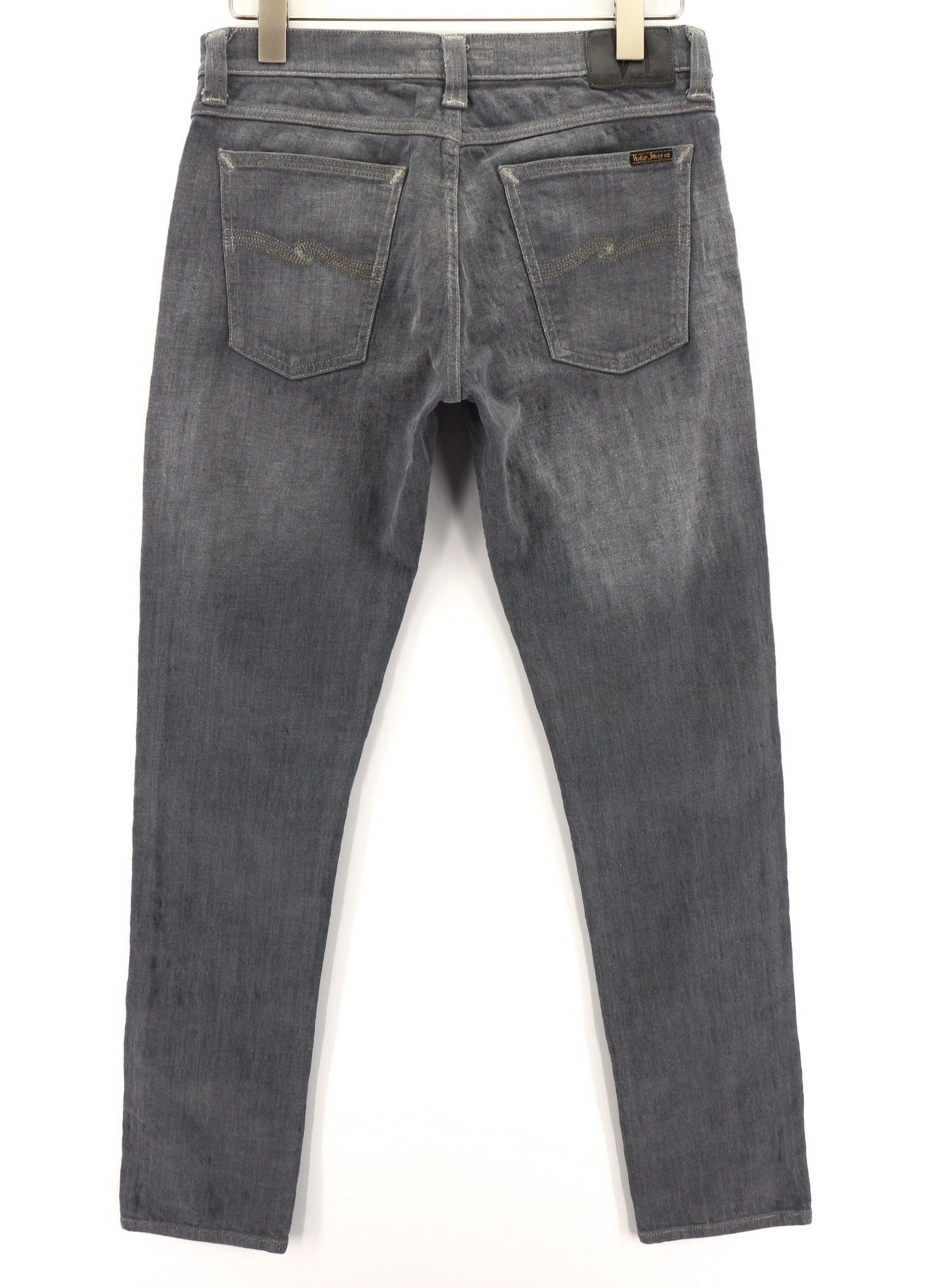 Nudie Jeans TIGHT LONG JOHN W31/L34 Organic Charcoal Leg Zip 80713 Size US 31 - 2 Thumbnail