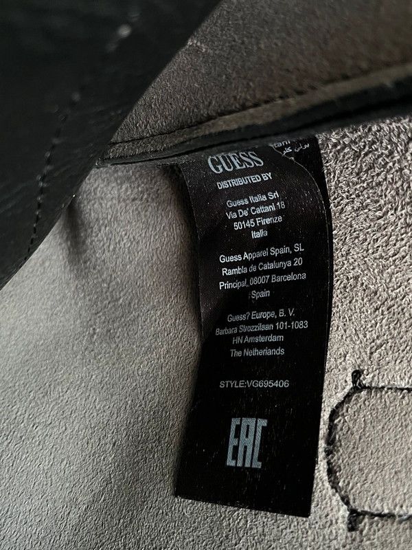 Guess Guess Bag Eco Leather Hand Bag Black Silver 2000s Rare Size ONE SIZE - 5 Thumbnail