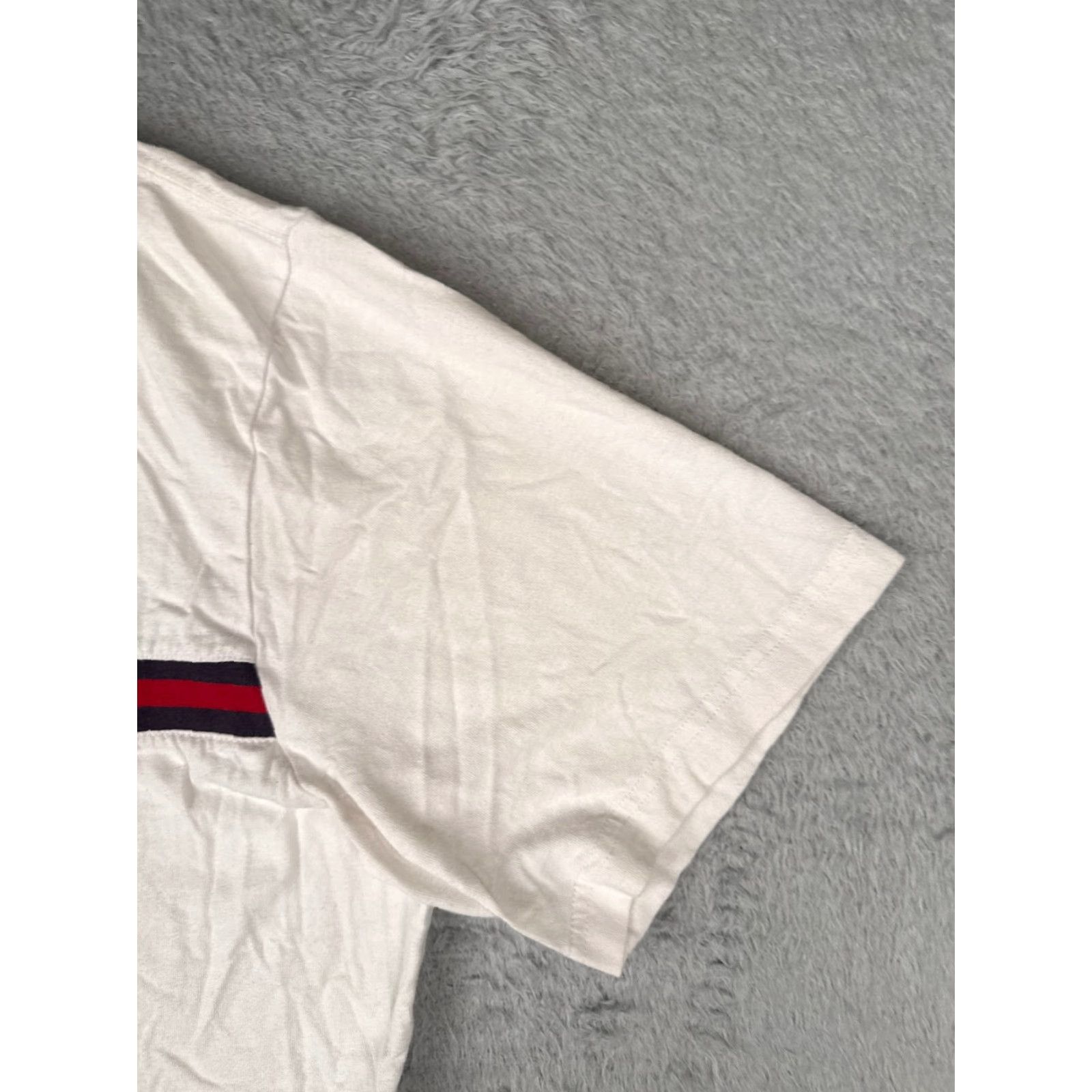 Tommy Hilfiger Tommy Hilfiger Shirt Adult XL White 100% Cotton Short Sleeve Crew Embroidered Logo Mens Size US XL / EU 56 / 4 - 2 Thumbnail