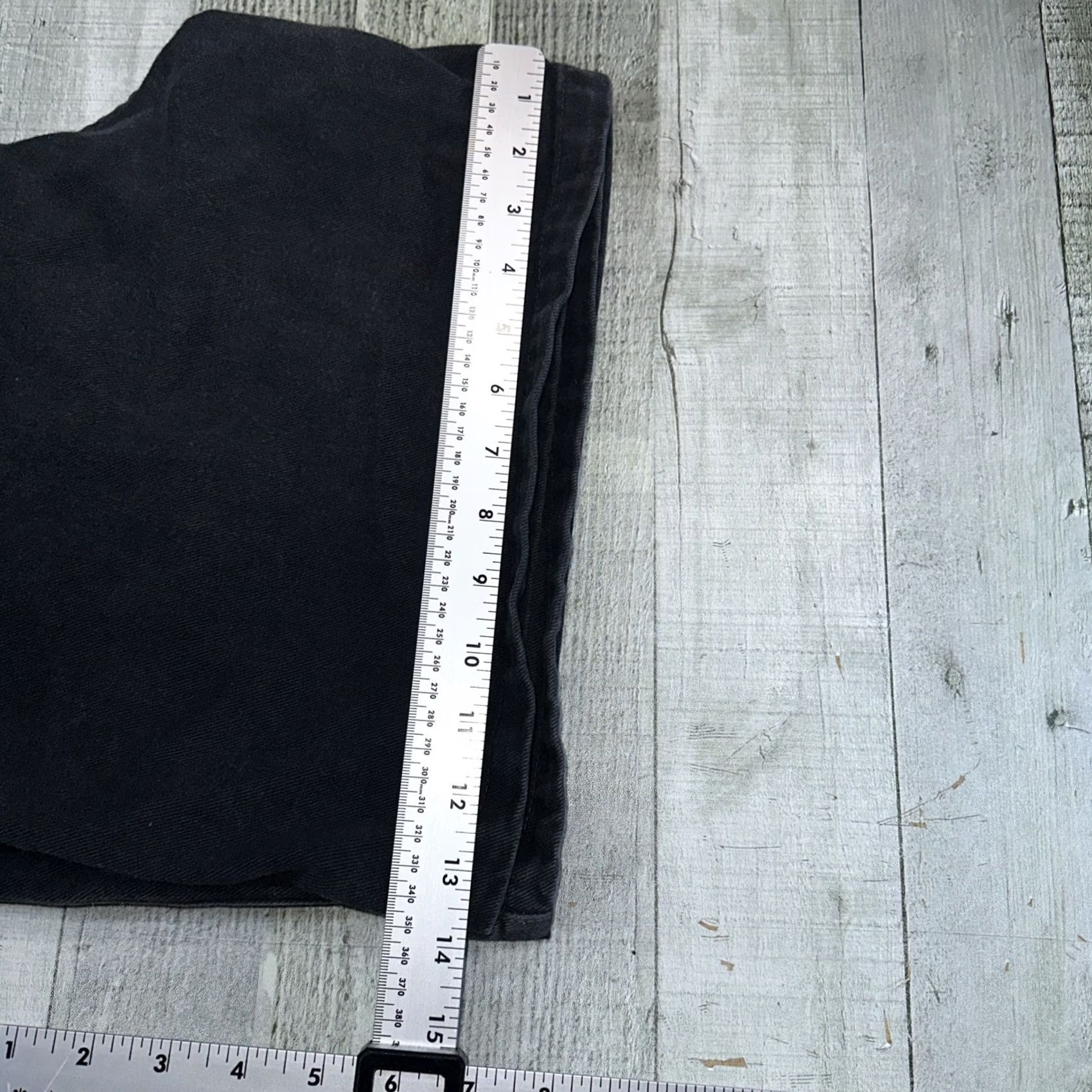 Durango VINTAGE Durango Women Black Jean Shorts Size 14 Mom Cactus Detail Durango Apparel Size 36" / US 14 / IT 50 - 6 Thumbnail