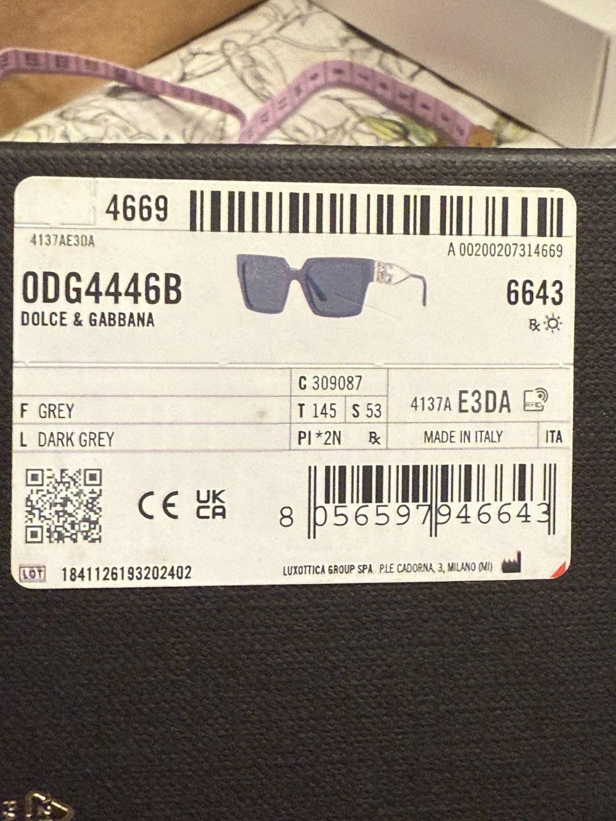 Dolce & Gabbana Dolce & Gabanna Grey Sunglasses Size ONE SIZE - 2 Thumbnail