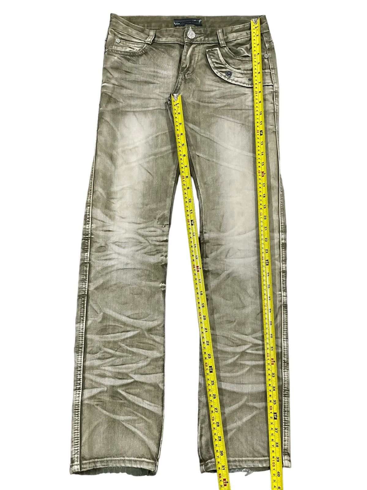 Japanese Brand Vintage Japanese Brand Streetstyle Mossy Wash Slim Jeans Size 30" / US 8 / IT 44 - 11 Thumbnail