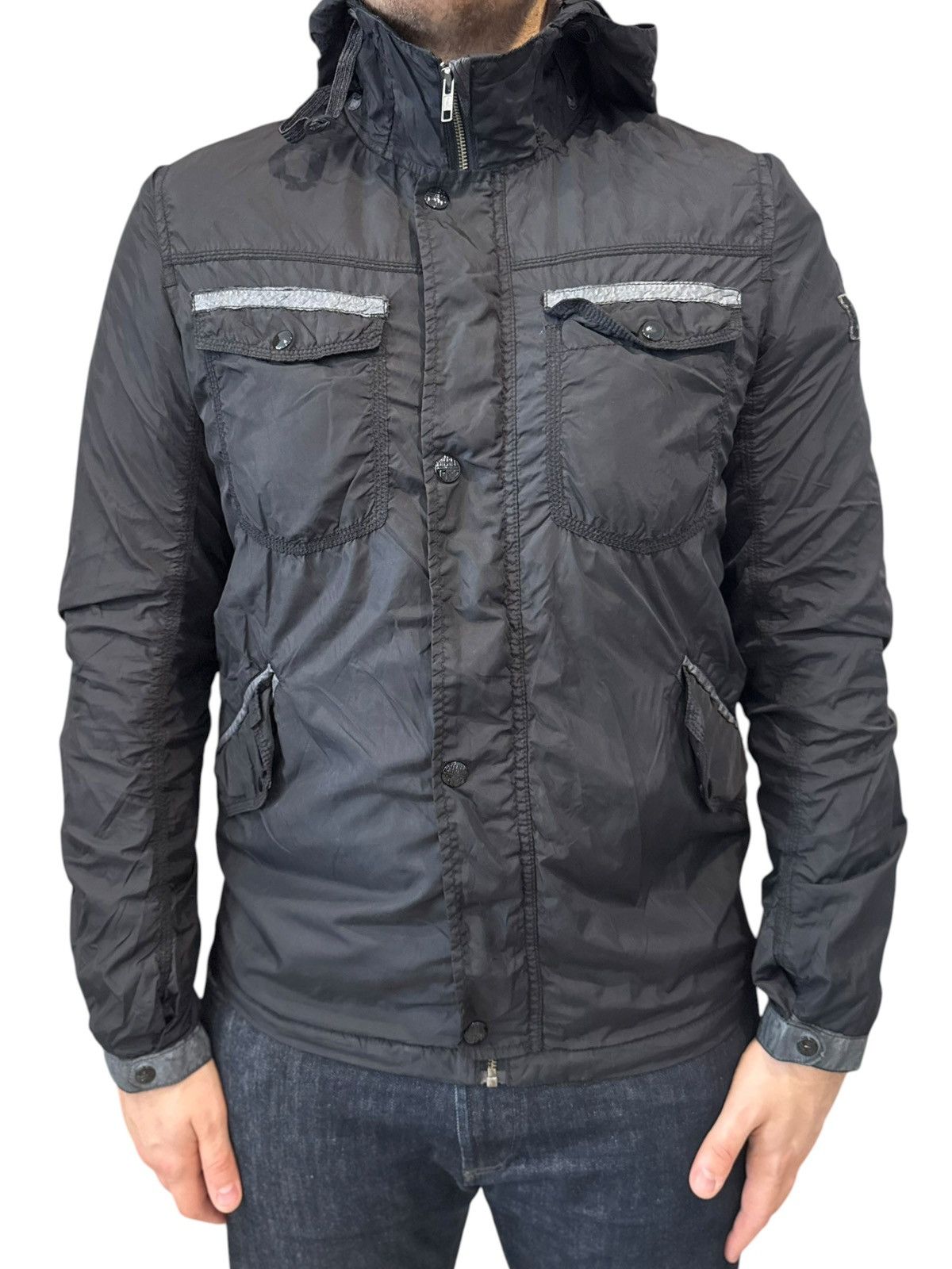 Diesel Diesel Vintage Nylon Hooded Full Zip Jacket Coat Large Size US L / EU 52-54 / 3 - 1 Thumbnail
