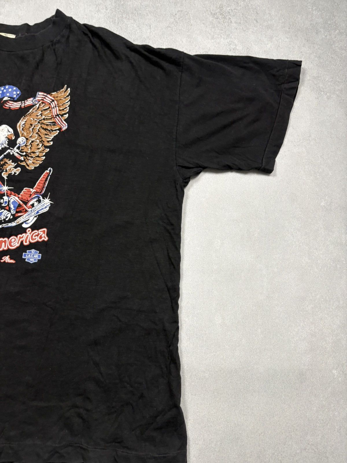 Harley Davidson 1989 Young America Eagle Motorcycle Tee XL Harley 80s VTG Size US XL / EU 56 / 4 - 2 Thumbnail