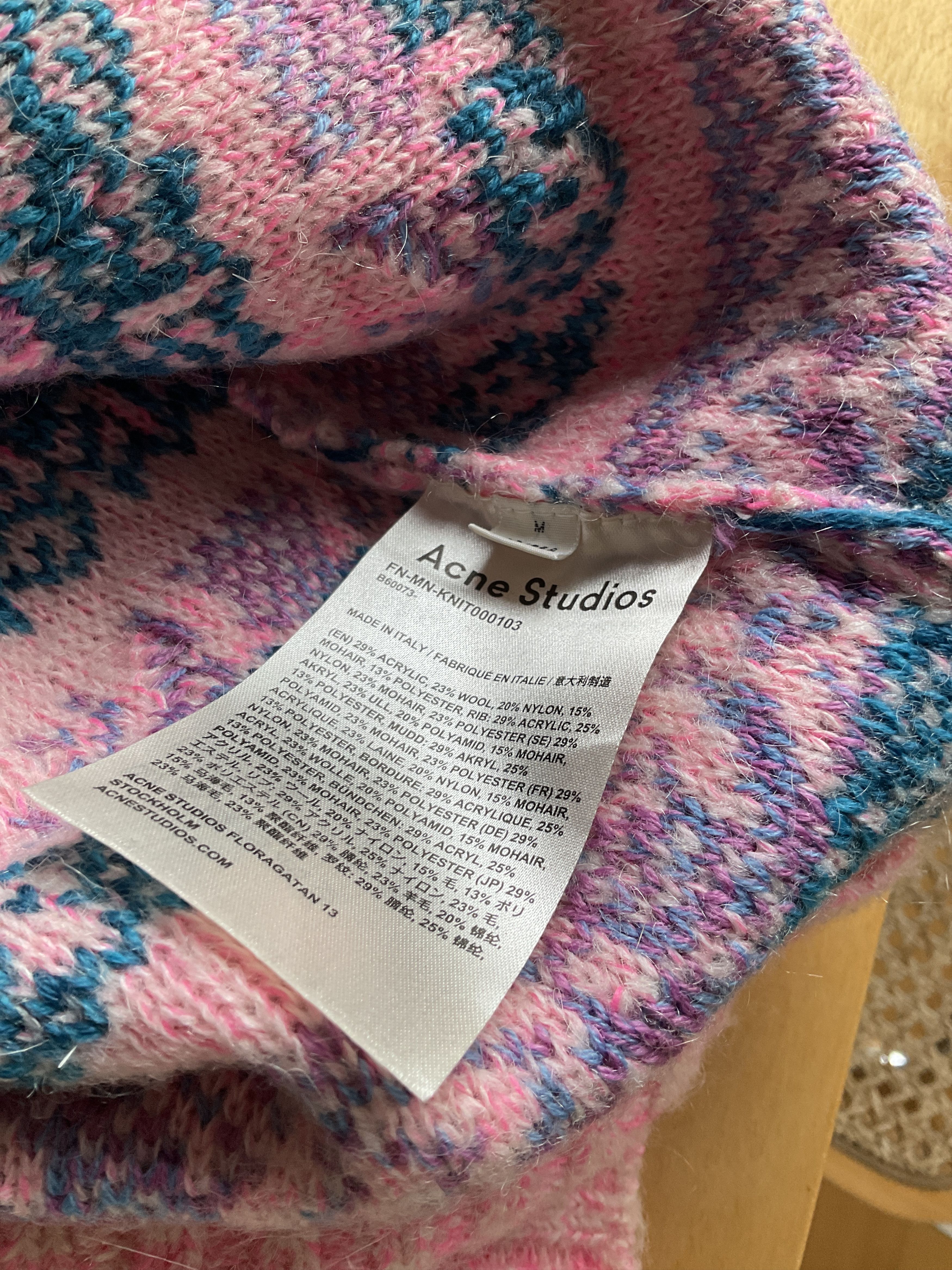 Acne Studios Acne Karlos Fair Isle Jacquard Sweater Size US M / EU 48-50 / 2 - 5 Thumbnail