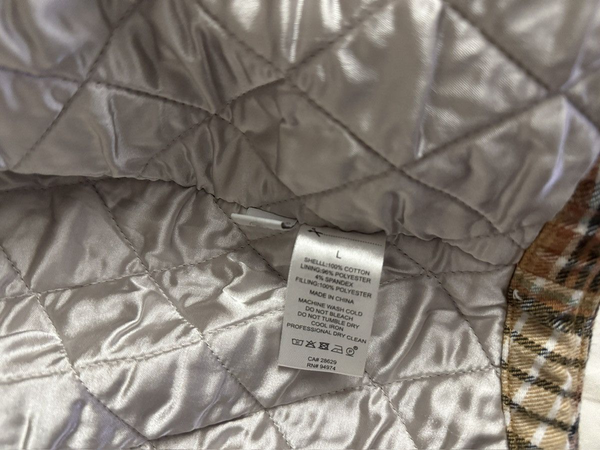 Stussy Stussy Quilted Lined Plaid Shirt Flannel Large Gold Yellow Size US L / EU 52-54 / 3 - 6 Thumbnail