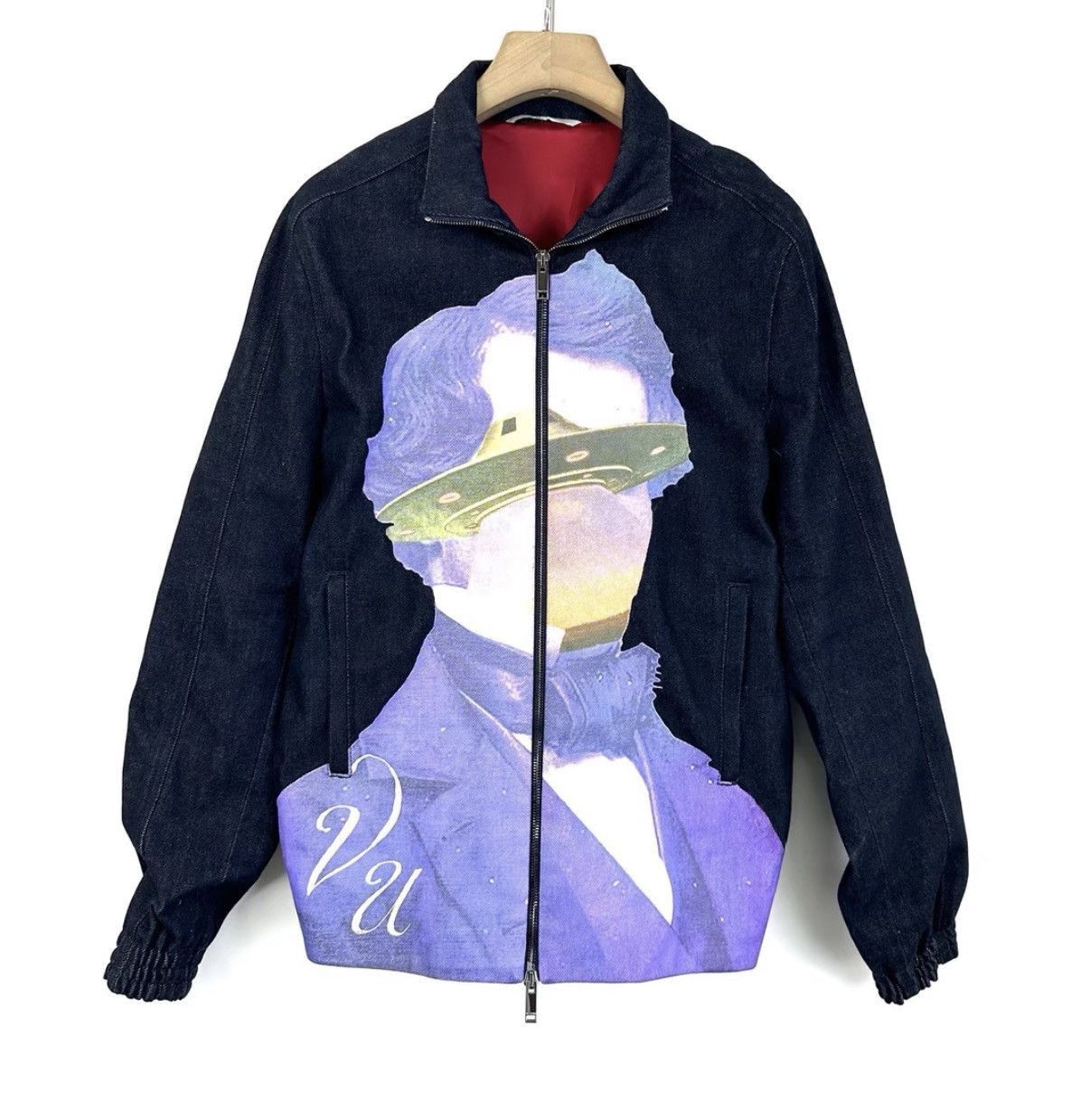 Valentino Black Graphic Print Zip-Up Jacket Size S Size US S / EU 44-46 / 1 - 1 Thumbnail