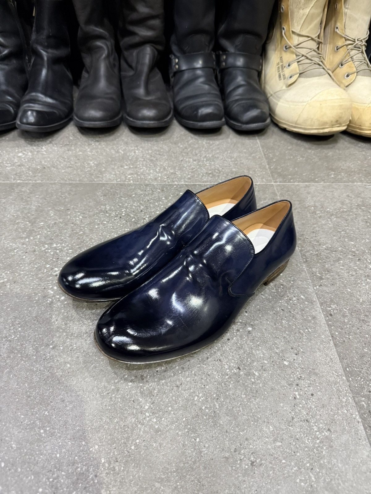 Maison Margiela Maison Margiela Blue Leather Slip On Size US 10 / IT 40 - 13 Thumbnail