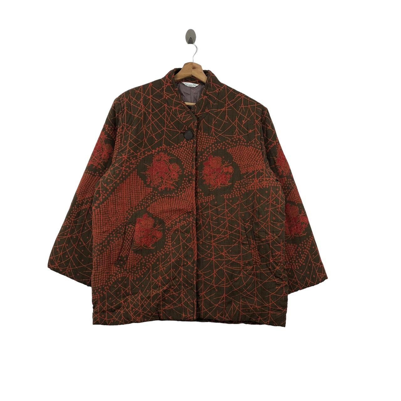 Other Vintage 90’ BAROQUE JAPAN DESIGNER AOP Floral Coat Jacket Size L / US 10 / IT 46 - 1 Thumbnail