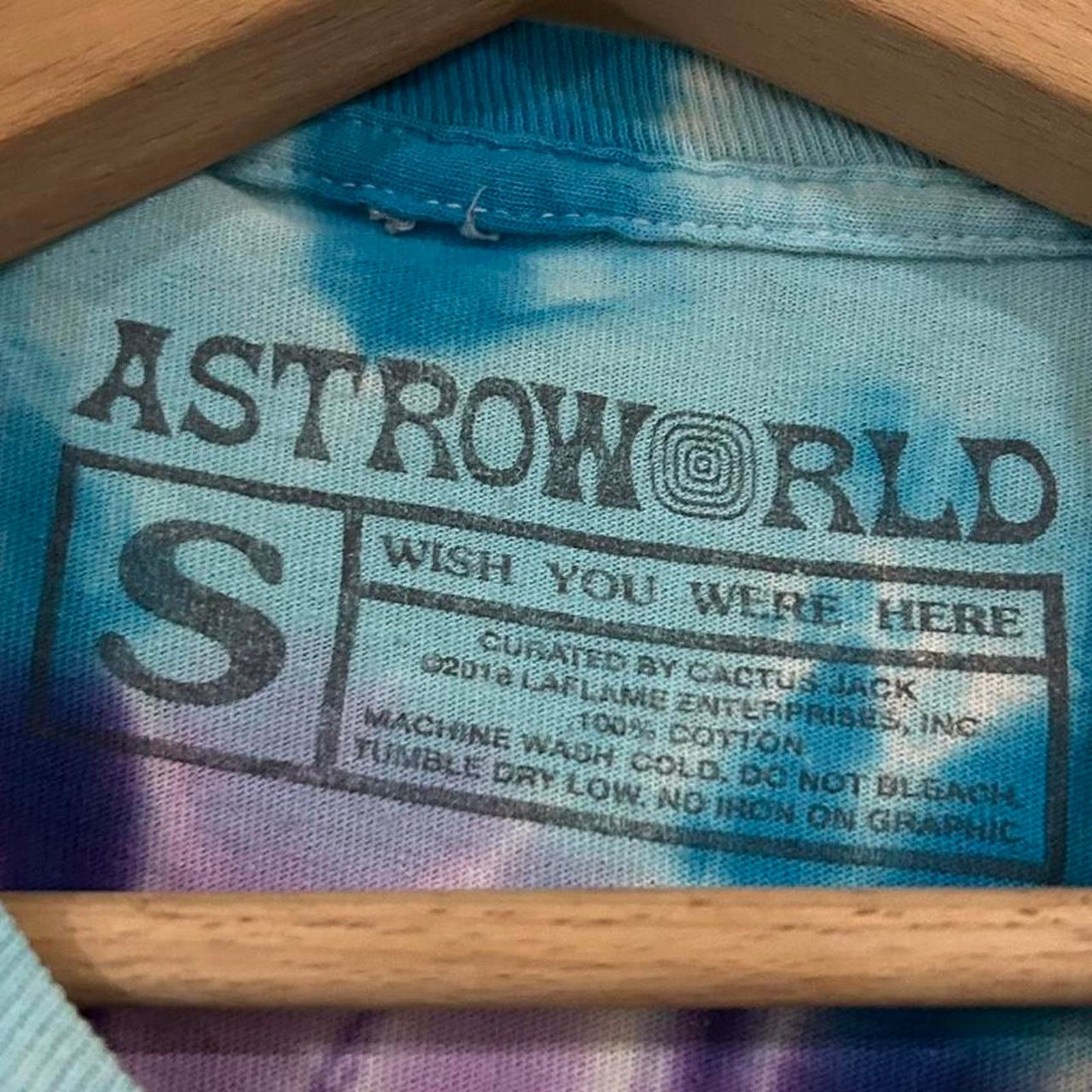 Travis Scott Travis Scott Astroworld Wish You Were Here Tie Dye Shirt Size US S / EU 44-46 / 1 - 5 Thumbnail