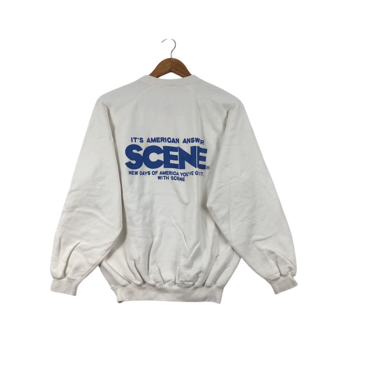 Indigo × Vintage Vintage 90s SCENE Sweatshirt Big Logo Crewneck Size L Size US L / EU 52-54 / 3 - 3 Thumbnail