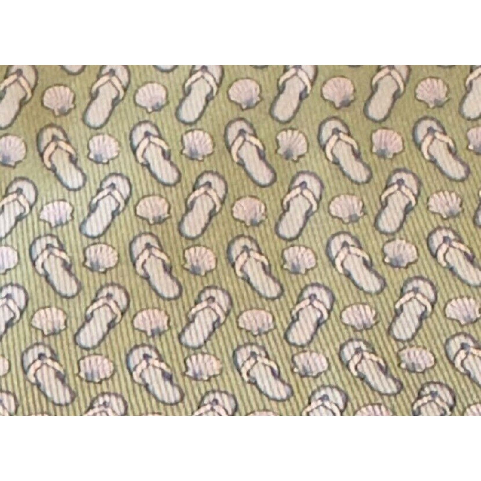 Vineyard Vines Vineyard Vines-Martha’s Vineyard Green Tie-Flip Flops&Shells Size ONE SIZE - 2 Thumbnail