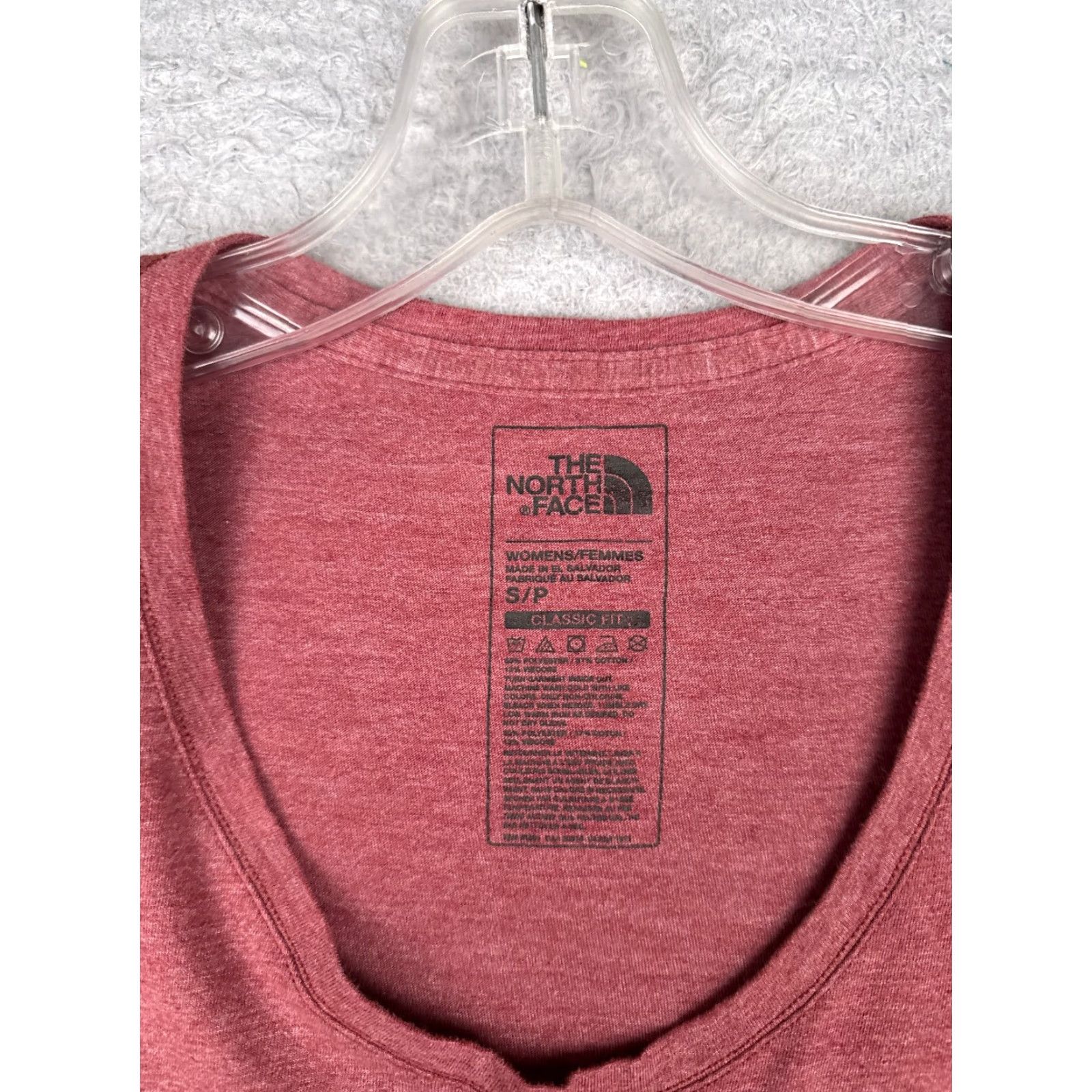 The North Face The North Face Shirt Women S Red Short Sleeve Scoop Neck Tri-Blend Size S / US 4 / IT 40 - 7 Thumbnail