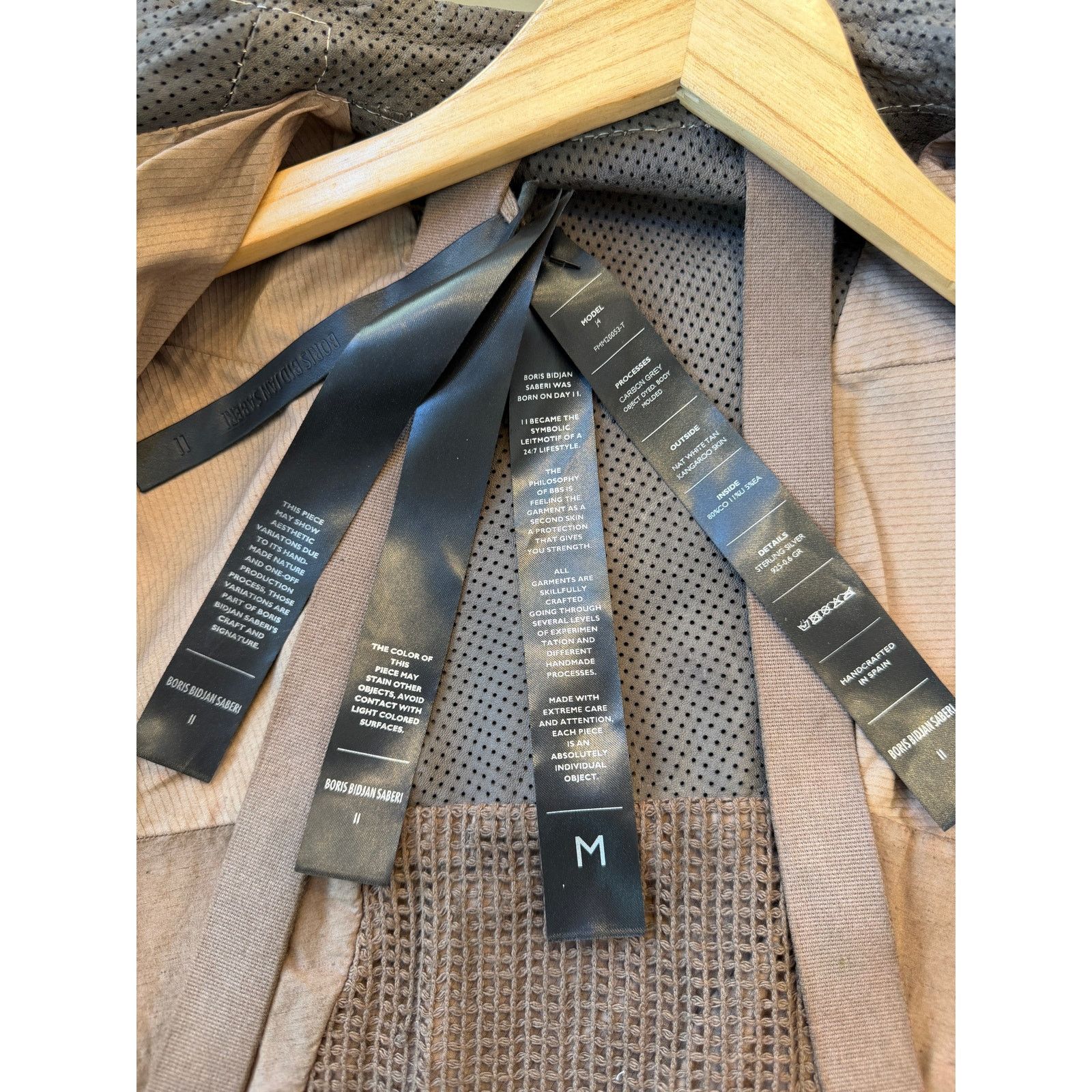 Boris Bidjan Saberi Boris Bidjan Saberi J4 Perforated Kangaroo Leather Jacket Size US M / EU 48-50 / 2 - 7 Thumbnail