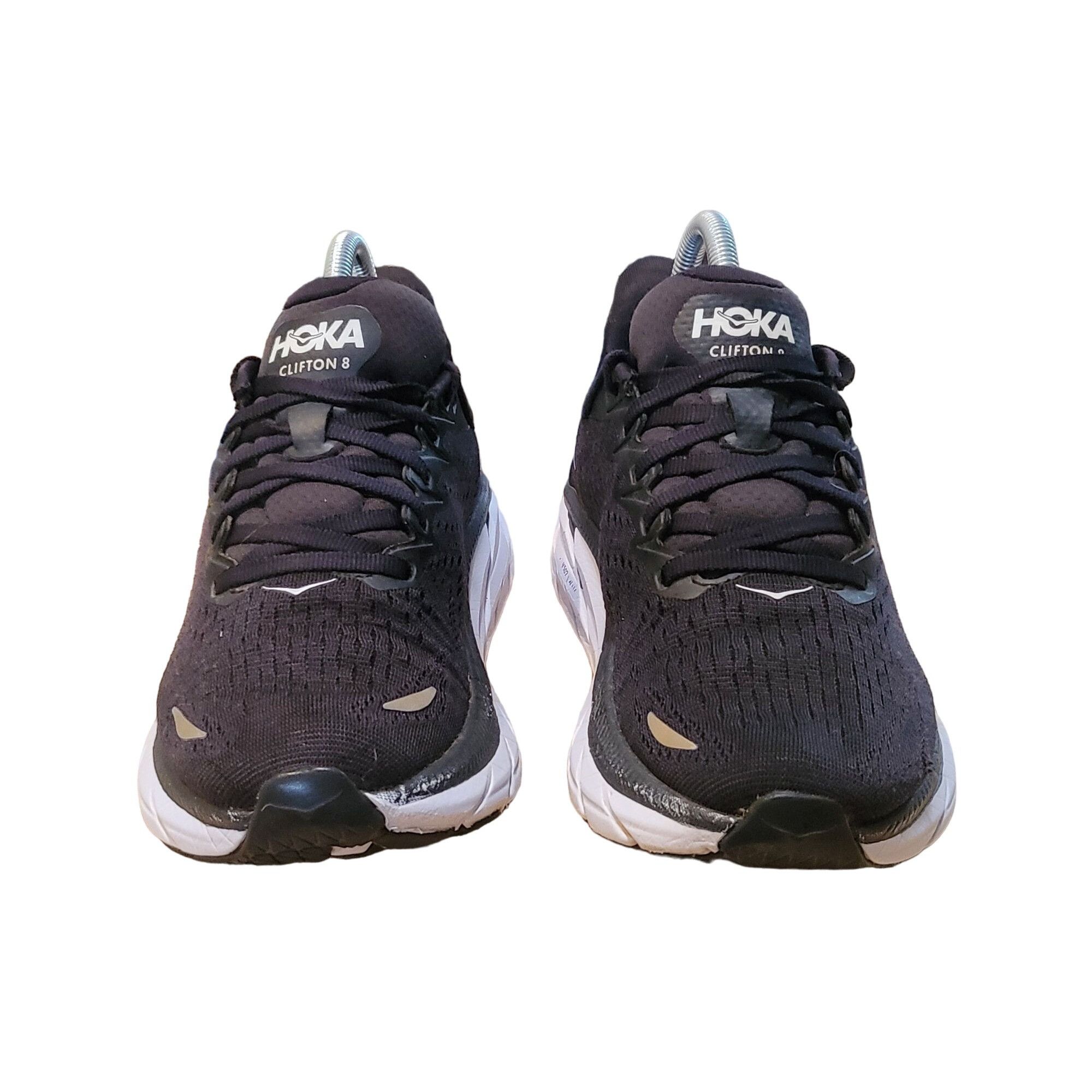 Hoka Hoka One One Clifton 8 Women Sz 7B Black Low Top Lace Up Ath Size US 7 / IT 37 - 3 Thumbnail
