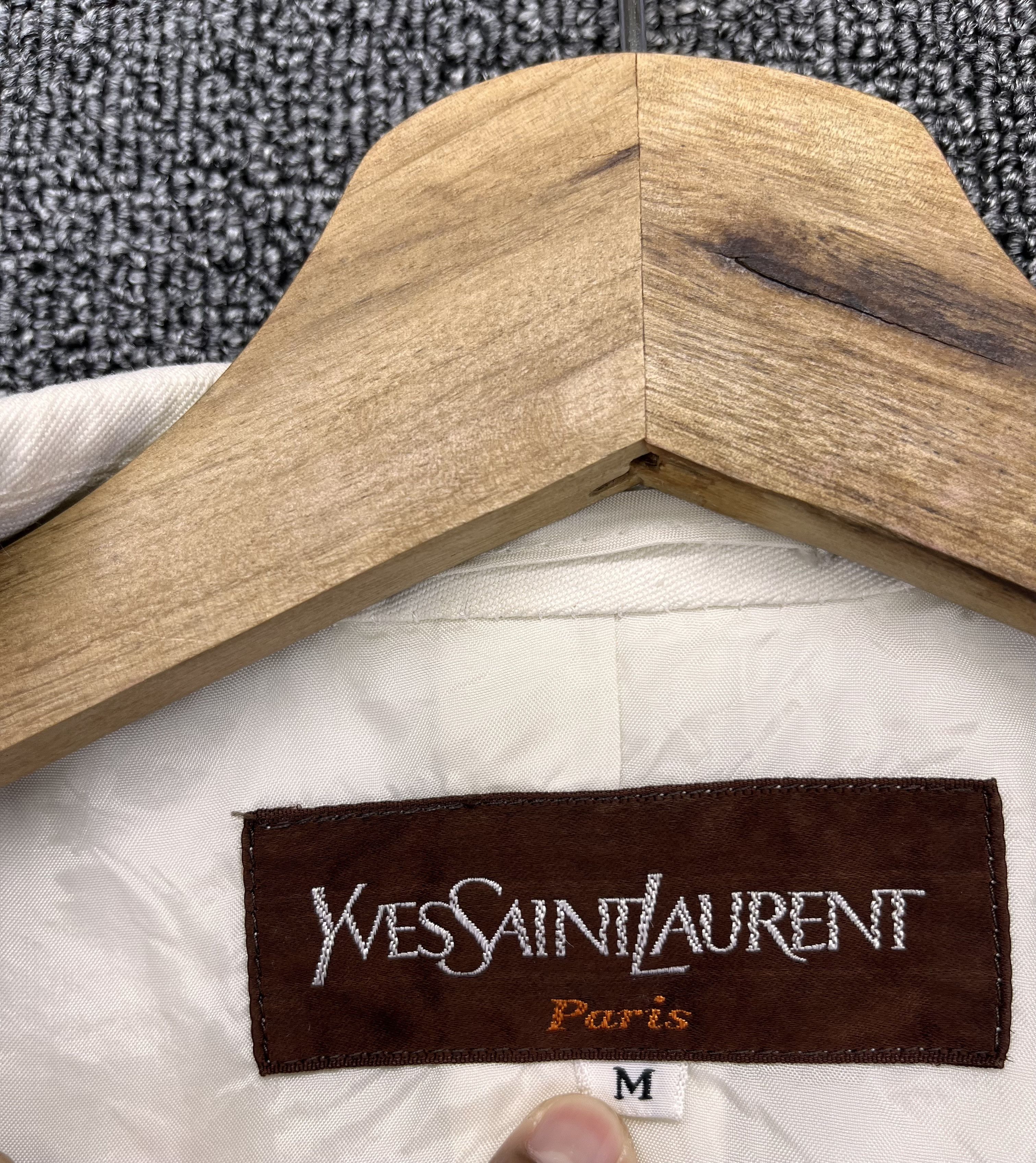 Yves Saint Laurent Vintage Yves Saint Laurent Luxury Wool Blazer Coat Jacket Size M / US 6-8 / IT 42-44 - 6 Thumbnail