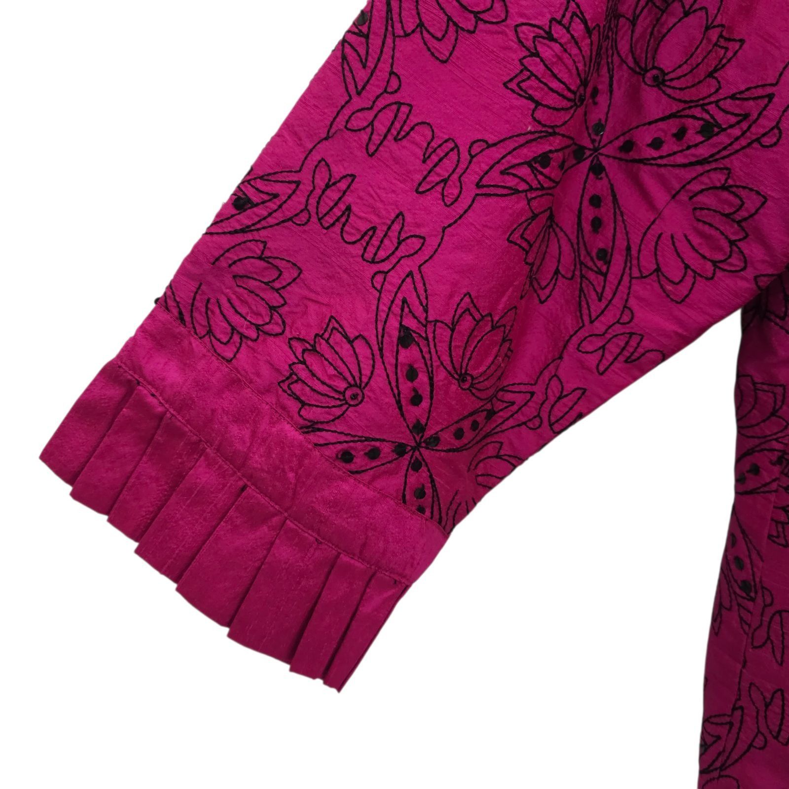 Other Bleu Bayou Pink Embroidered Sequin Jacket 1X Boho Y2K Artsy Size XXL / US 16-18 / IT 52-54 - 17 Thumbnail