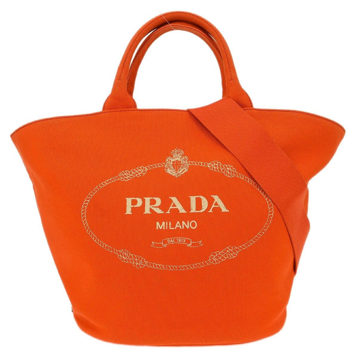 Prada Prada Canapa Convertible Shopping Tote Canvas Size ONE SIZE - 1 Thumbnail