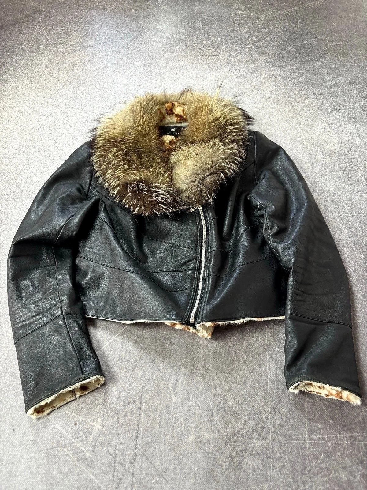 Tornado Mart JAPANESE RICK OWENS TYPE! RARE FUR/LEATHER BOMBER JACKET Size US S / EU 44-46 / 1 - 1 Thumbnail