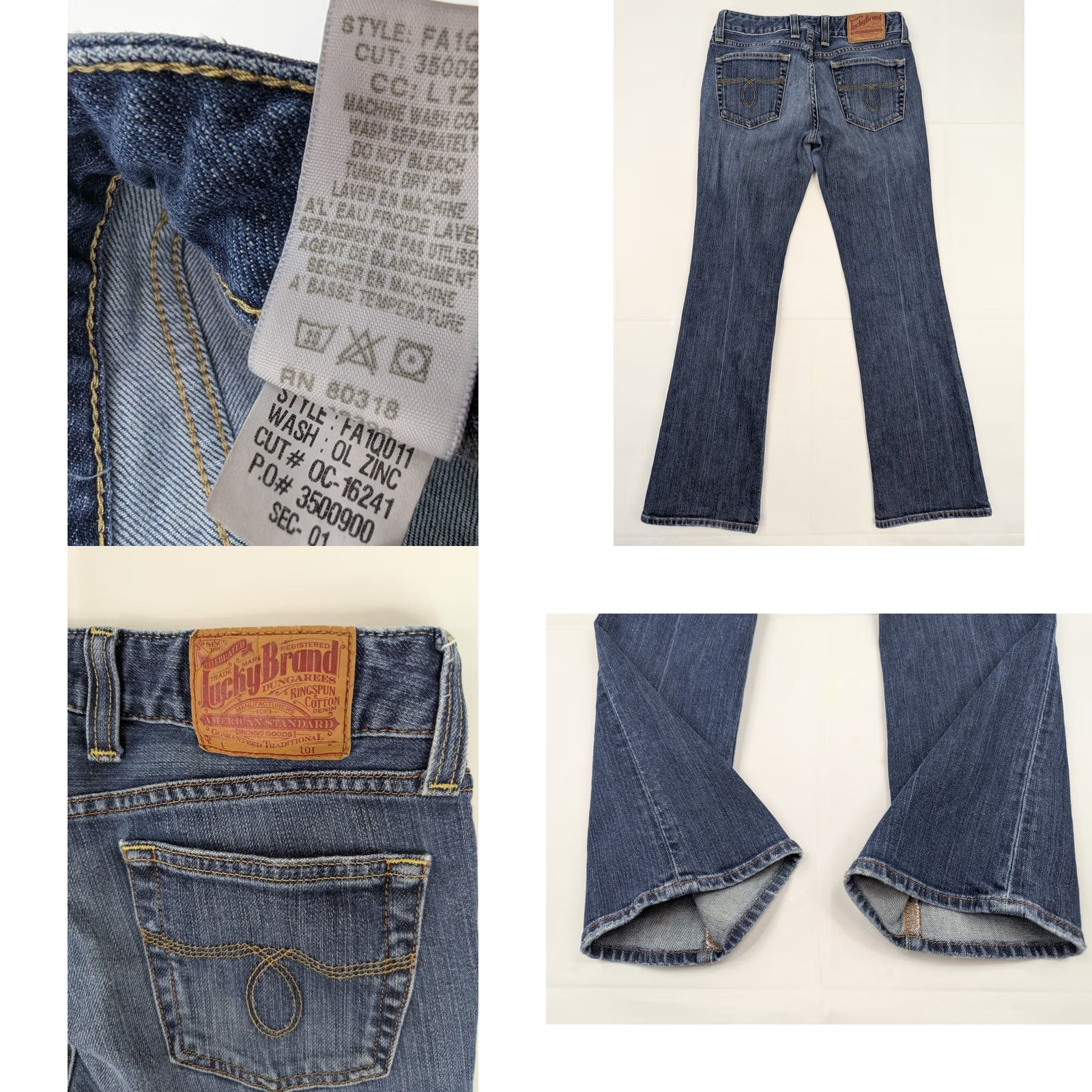 Lucky Brand Lucky Brand Gene Montesano Dungarees Jeans Women 6/28 Lola Bootcut Blue Size 28" / US 6 / IT 42 - 8 Thumbnail