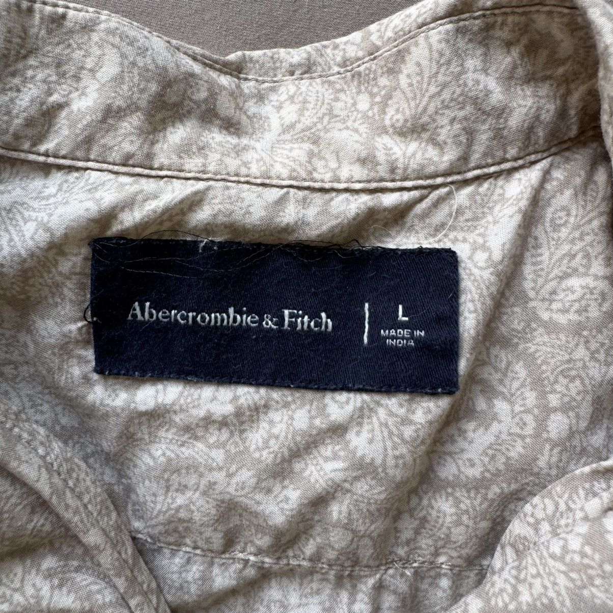 Abercrombie & Fitch Abercrombie & Fitch Camp Collar Button-Up Printed Shirt Size US L / EU 52-54 / 3 - 3 Thumbnail