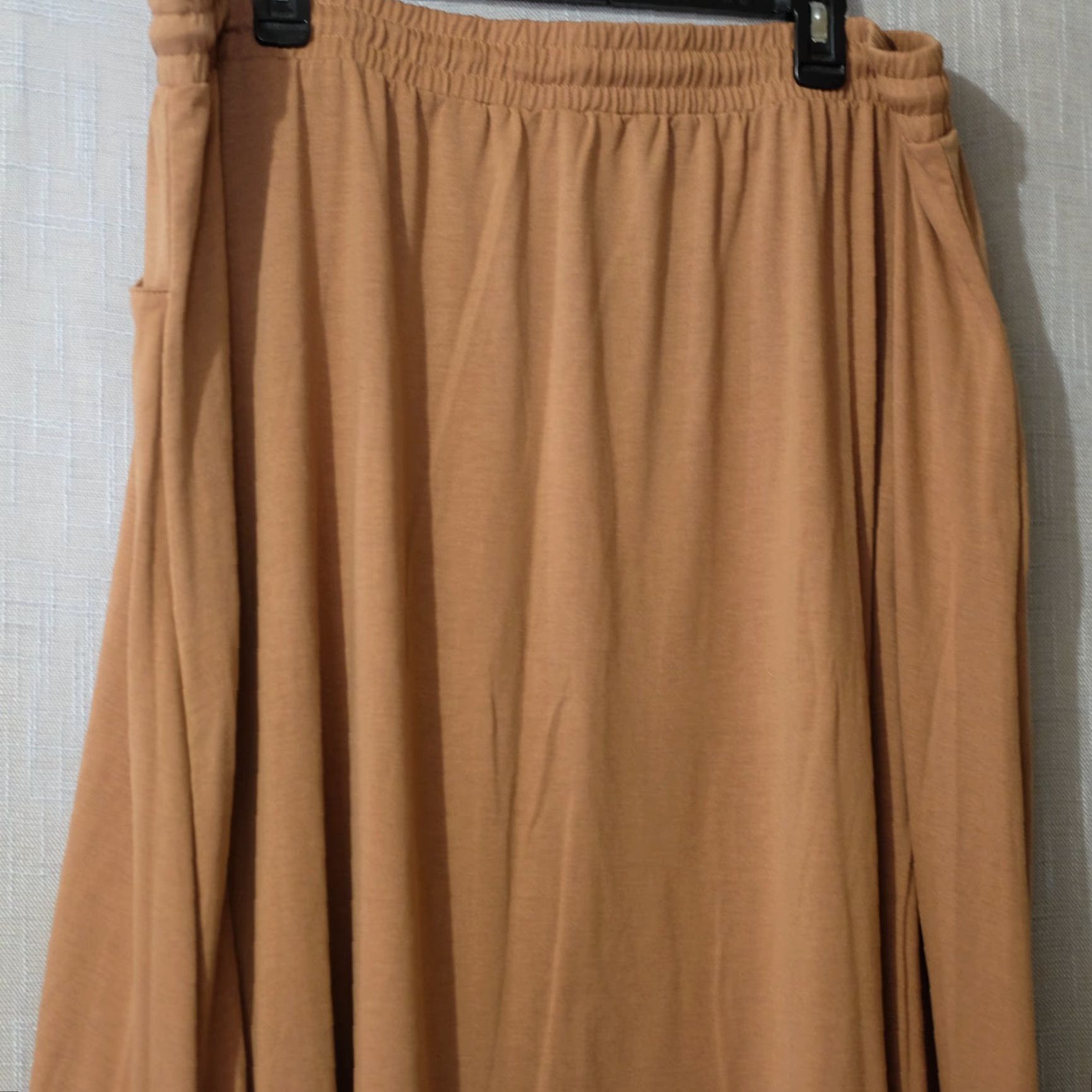 Vintage Nwot! LuLaRoe Midi Skirt Elastic Waist Button Front Brown Women's 2XL #H88-28 Size 40" / US 18 - 5 Thumbnail