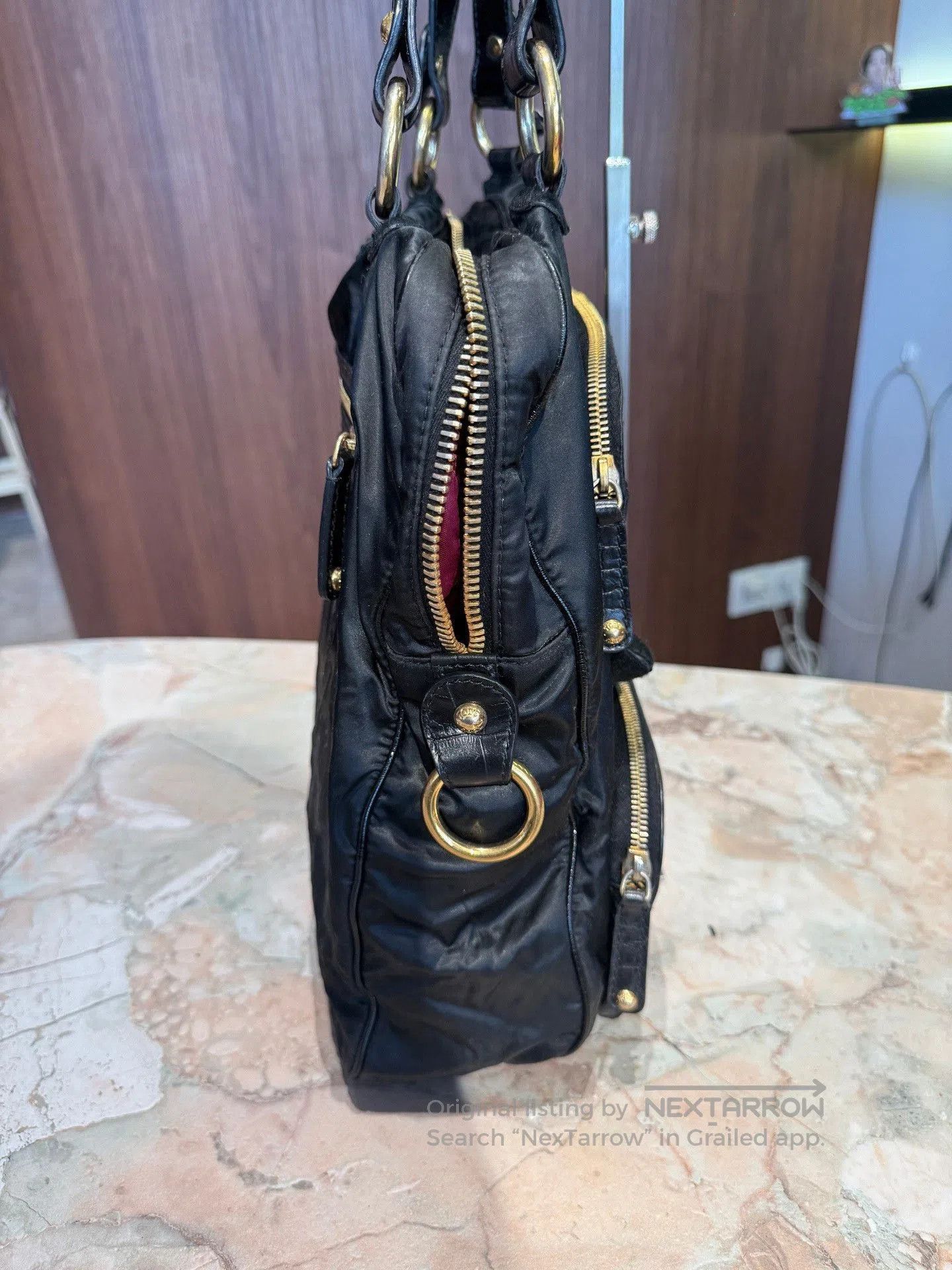 Tod's TOD'S Black Leather Motorcycle Shoulder Bag. Size ONE SIZE - 3 Thumbnail
