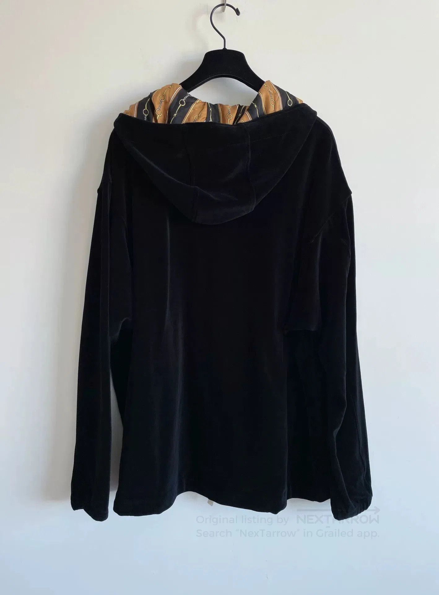 Gucci Gucci Black Velvet Hooded Sweatshirt Coat. Size US M / EU 48-50 / 2 - 3 Thumbnail