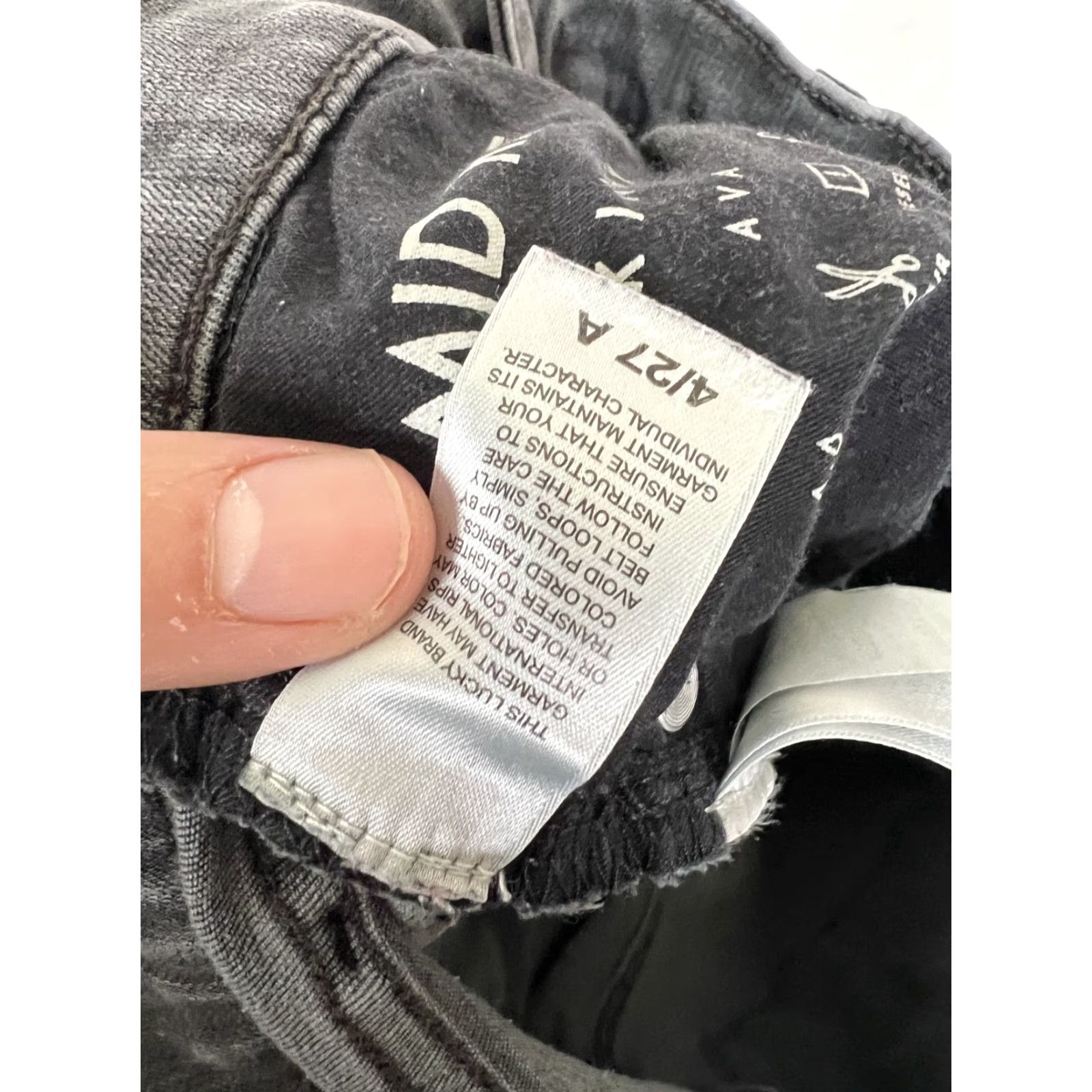 Lucky Brand Lucky Brand Jeans Womens 4/27 Black Ava Mid Rise Skinny Ankle Stretch Denim Size 27" / US 4 / IT 40 - 6 Thumbnail