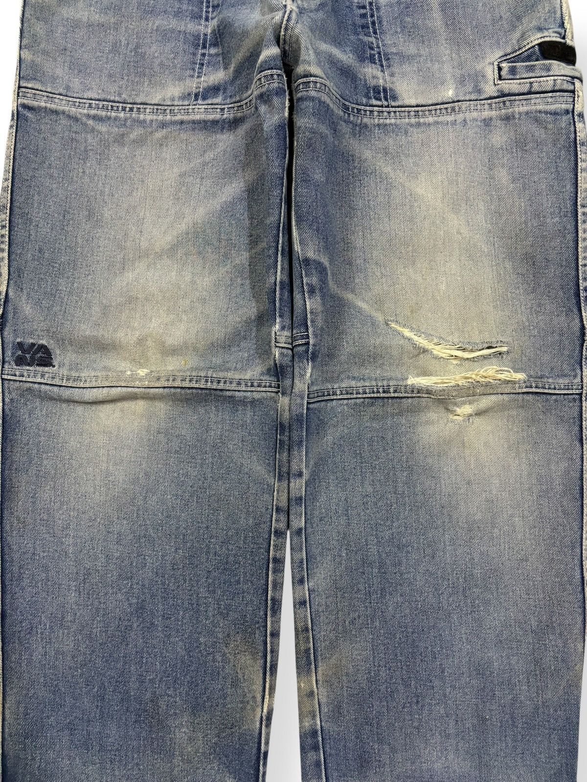 Vans Vintage Y2K Vans Double Knee Style Baggy Distressed Jeans Size US 30 / EU 46 - 5 Thumbnail