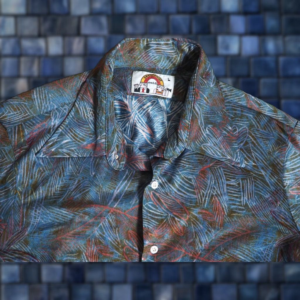 Saturdays NYC VTG Saturdays Shirt M 60s 70s California Floral Fever Poly Hippy Disco Shirt M Size US M / EU 48-50 / 2 - 1 Thumbnail