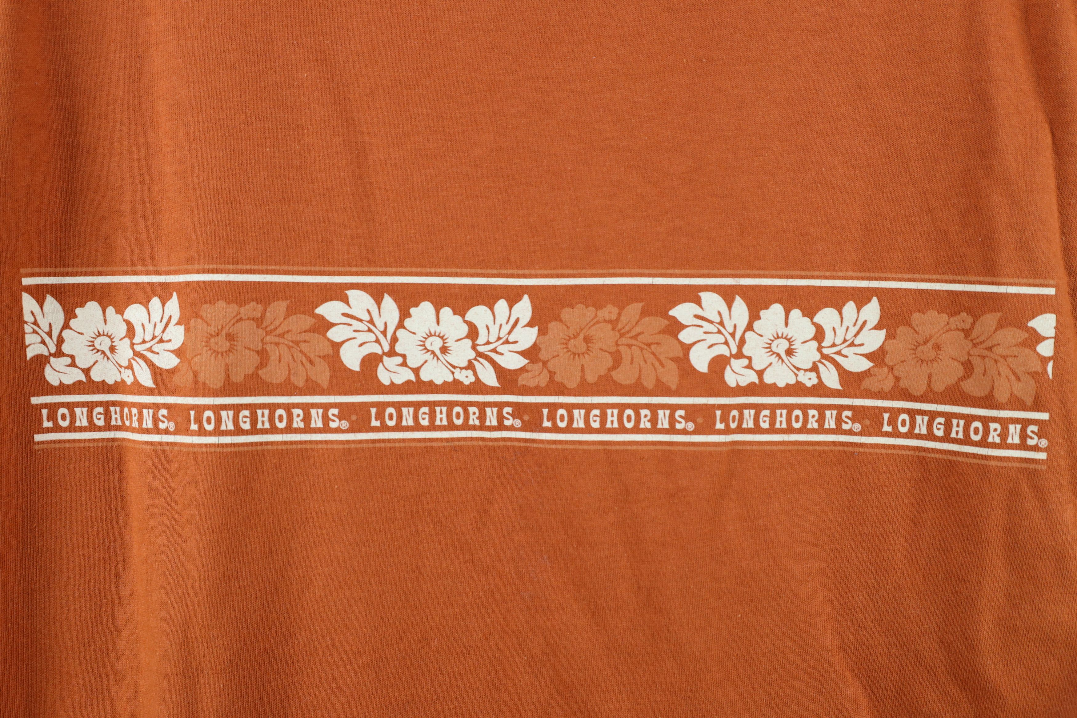 Vintage Deadstock Vintage Y2K of Texas Longhorns Flower T-Shirt Size US M / EU 48-50 / 2 - 4 Thumbnail