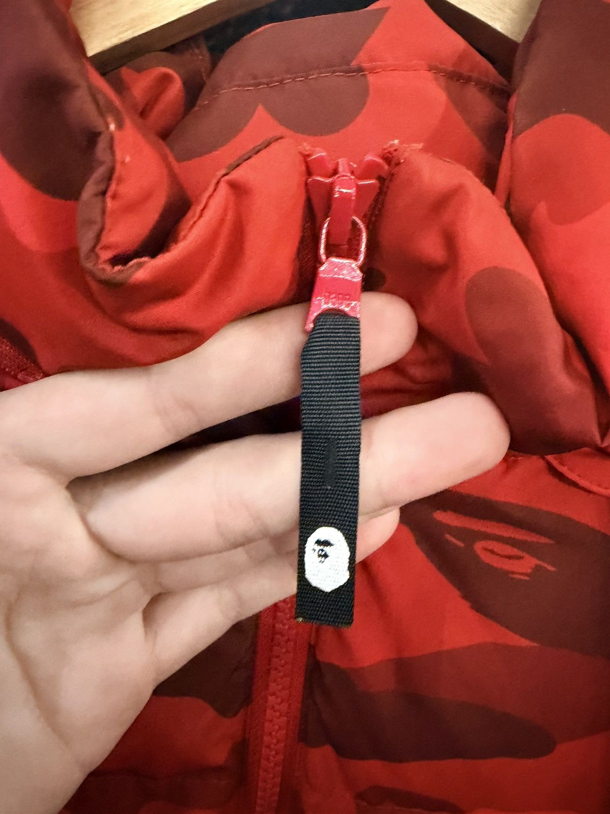 Bape Bape Red Camo Puffer Vest Size US XL / EU 56 / 4 - 10 Thumbnail