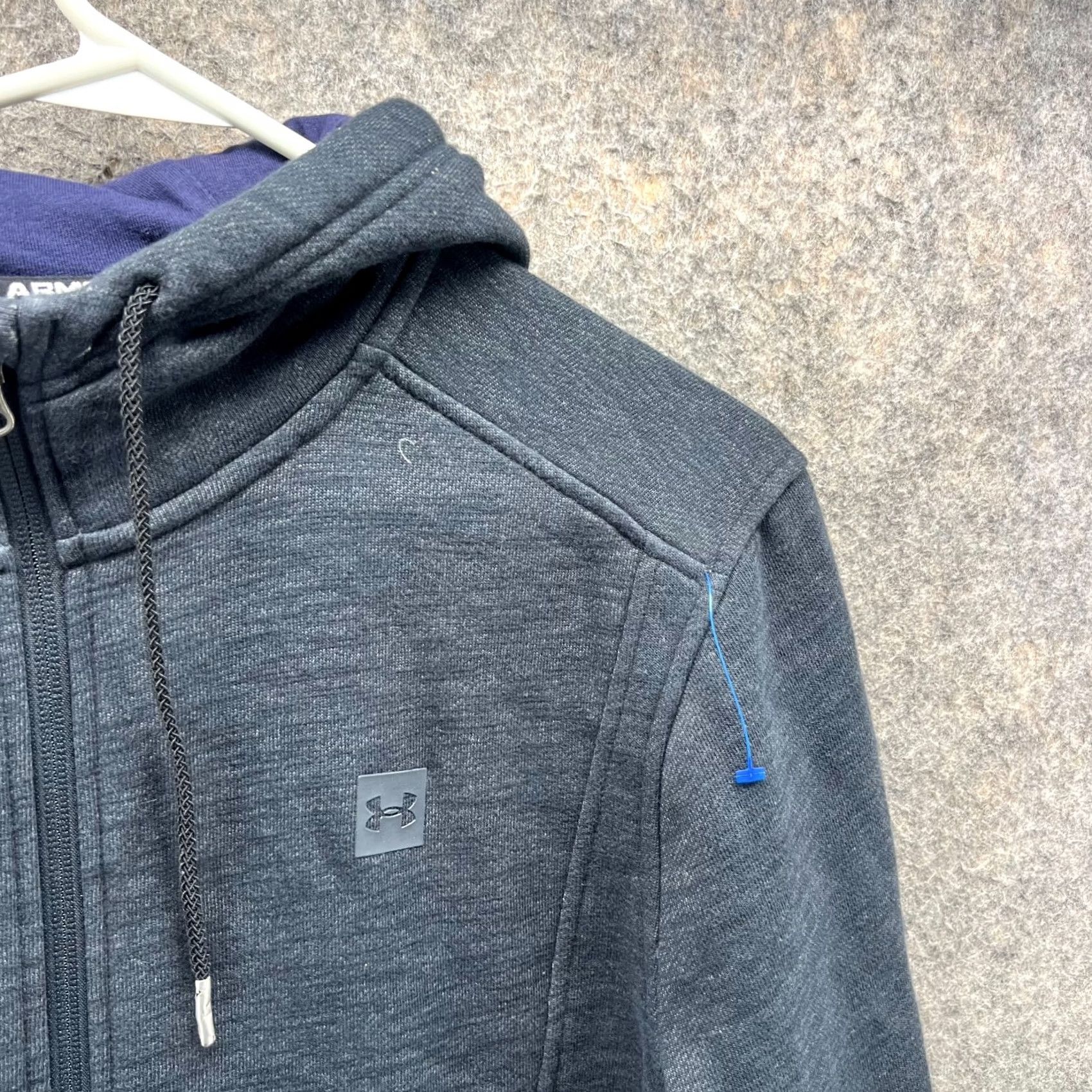 Under Armour VINTAGE Under Armour Sweater Mens Medium Heather Gray Full Zip Hoodie Pullover Jacket Size US M / EU 48-50 / 2 - 6 Thumbnail
