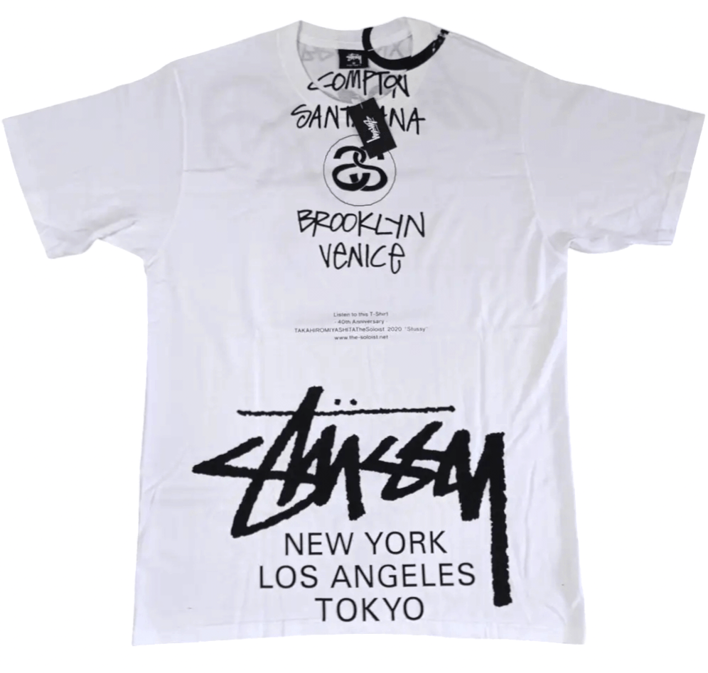 Stussy × Takahiromiyashita The Soloist. Stussy x Takahiromiyashita The Soloist World Tour T-shirt Size US L / EU 52-54 / 3 - 1 Thumbnail