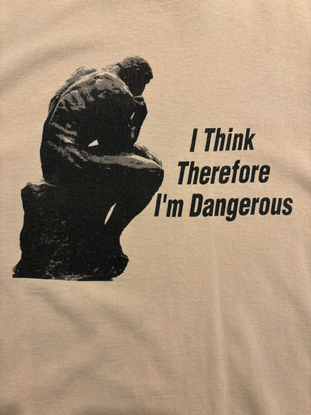 Vintage *RARE* Vintage “I Think Therefore I’m Dangerous” Graphic Tee Size US XXL / EU 58 / 5 - 3 Thumbnail
