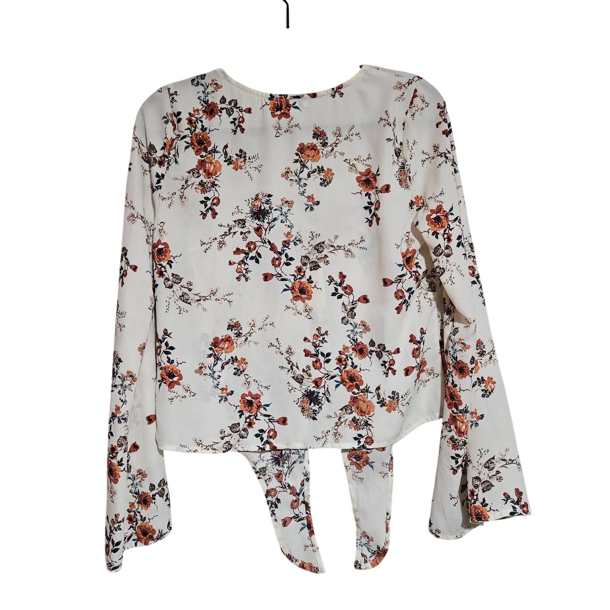 Other Love, Fire Women Floral Cropped Top Med Y2K Revival Fairy Gr Size M / US 6-8 / IT 42-44 - 3 Thumbnail