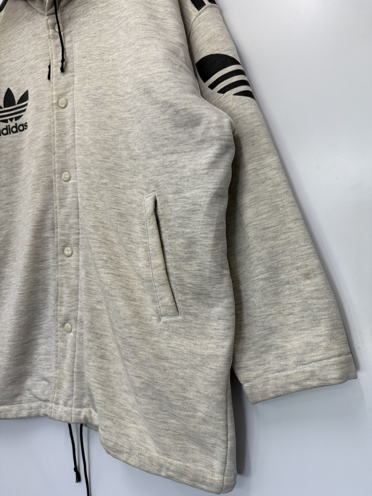 Adidas 🔥 90's Adidas Trefoil Sportwear Heavy jacket big logo - L Size US L / EU 52-54 / 3 - 3 Thumbnail