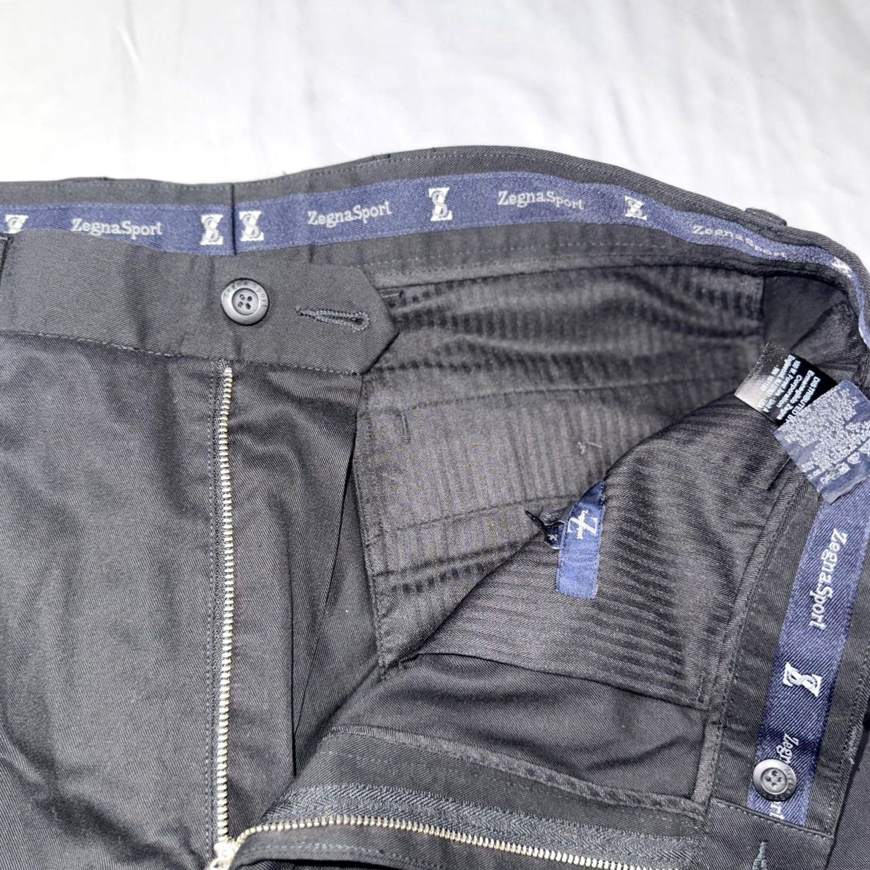 Vintage ZegnaSport Pants Mens 36x31 Black Chino Regular Fit Cotton Tencel Casual Office Mens Size US 36 / EU 52 - 5 Thumbnail