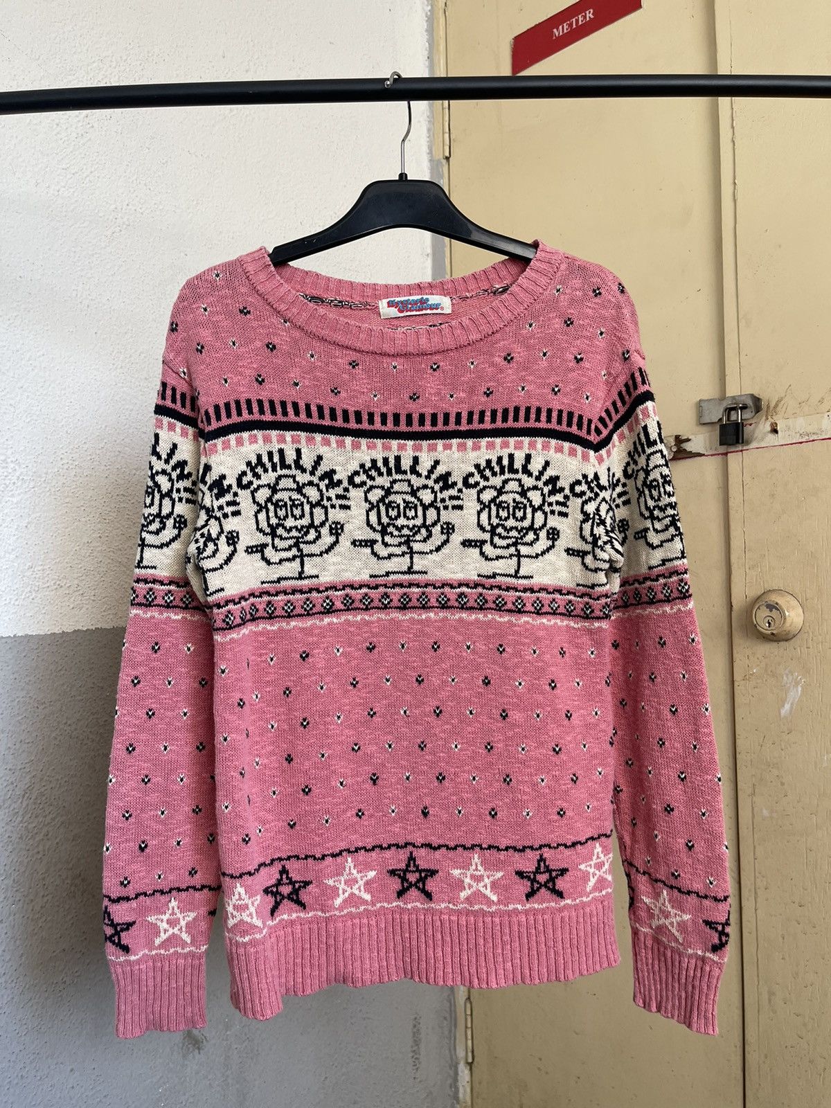 Hysteric Glamour Hysteric Glamour Chillin Flower Knit Sweater Pink Size S / US 4 / IT 40 - 1 Thumbnail