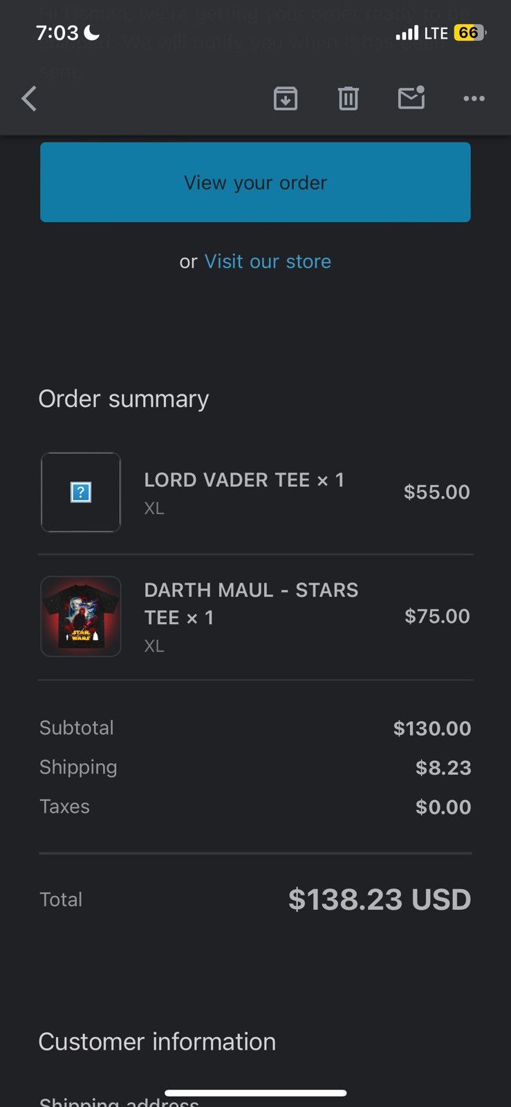 Vintage Dbruze Star Wars Darth Vader Tee Size US XL / EU 56 / 4 - 7 Thumbnail